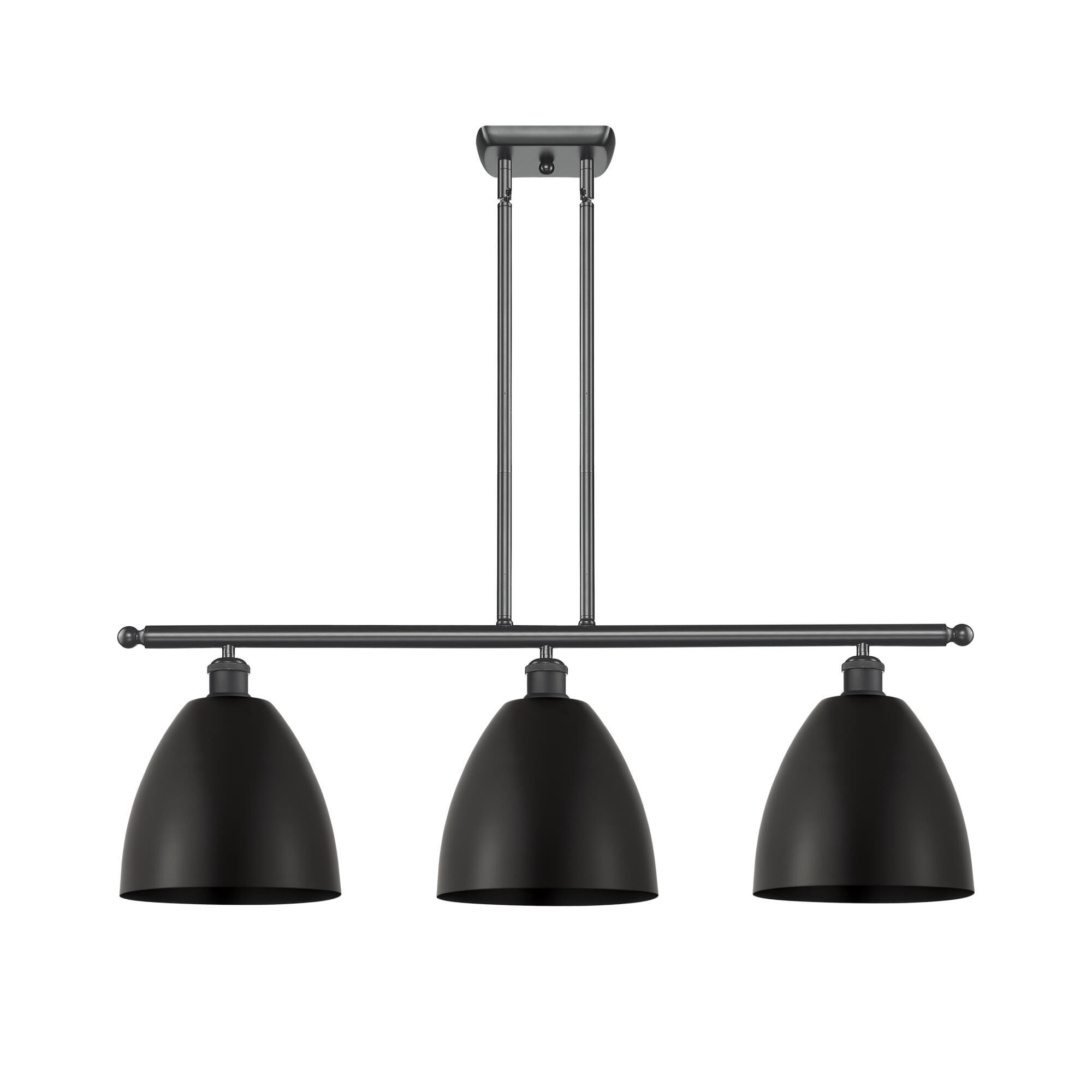 Shown in Matte Black finish and Matte Black Ballston Dome shade