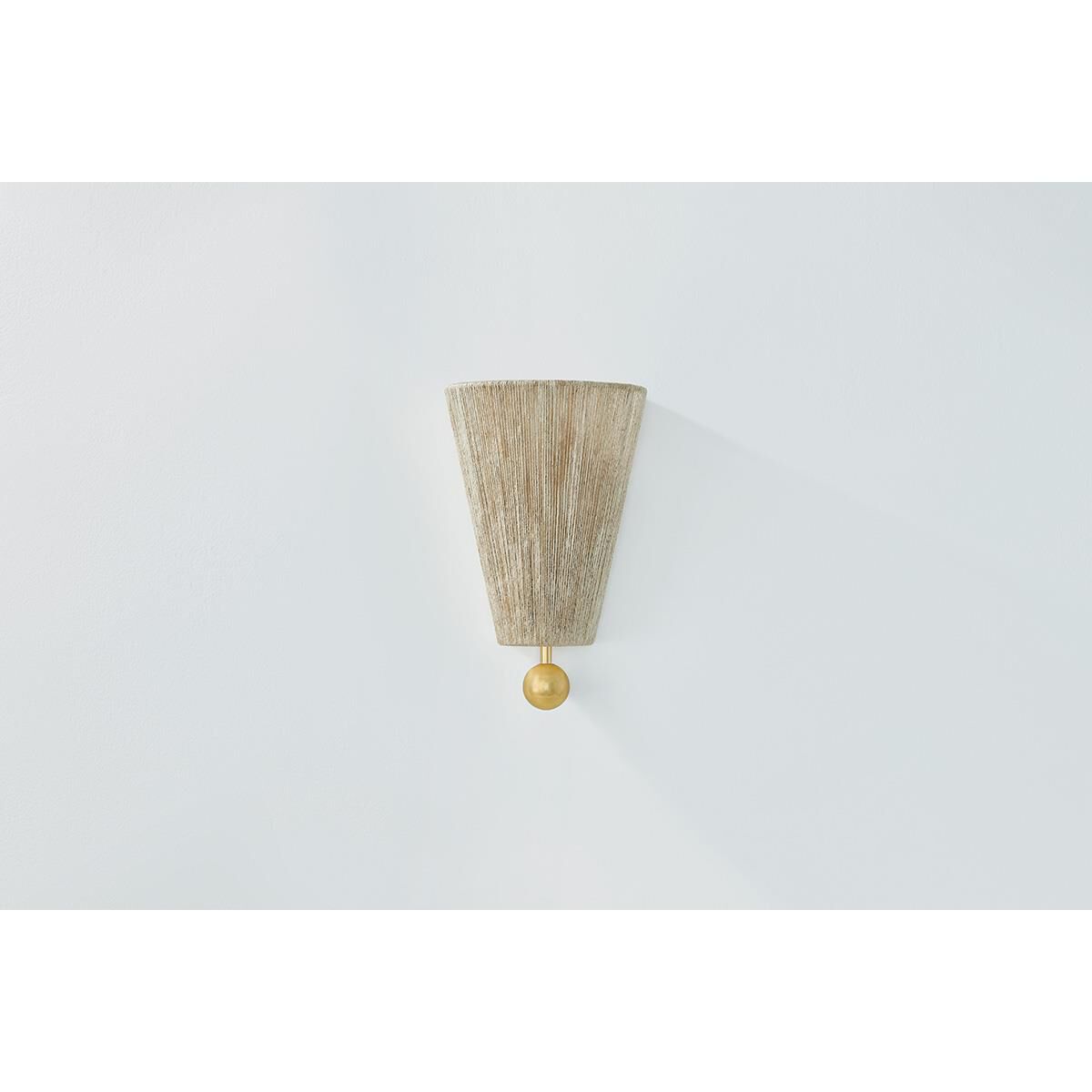Shown in Aged Brass finish and Light Jute String shade