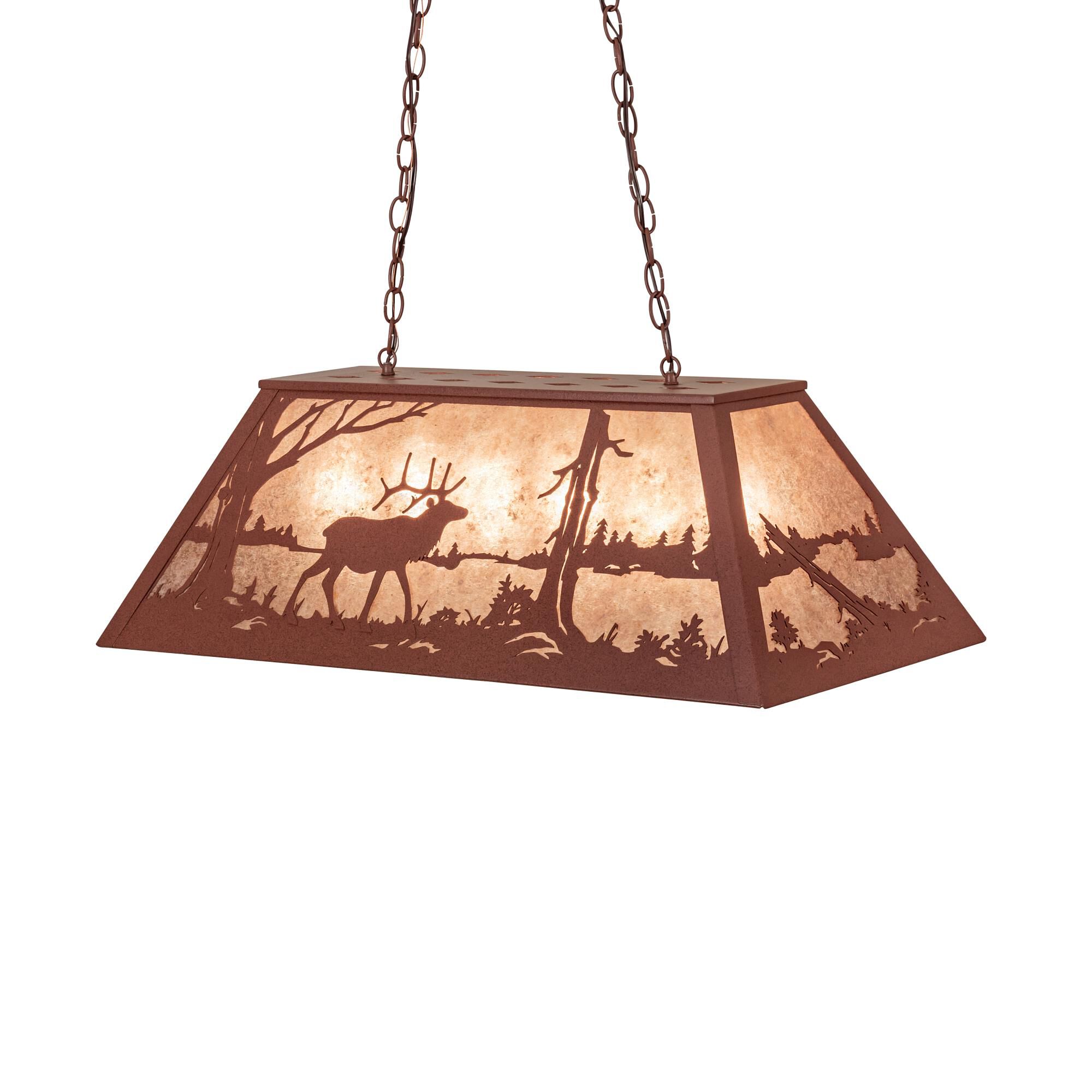 Elk At Lake 33 Inch 6 Light Linear Suspension Light by Meyda Lighting