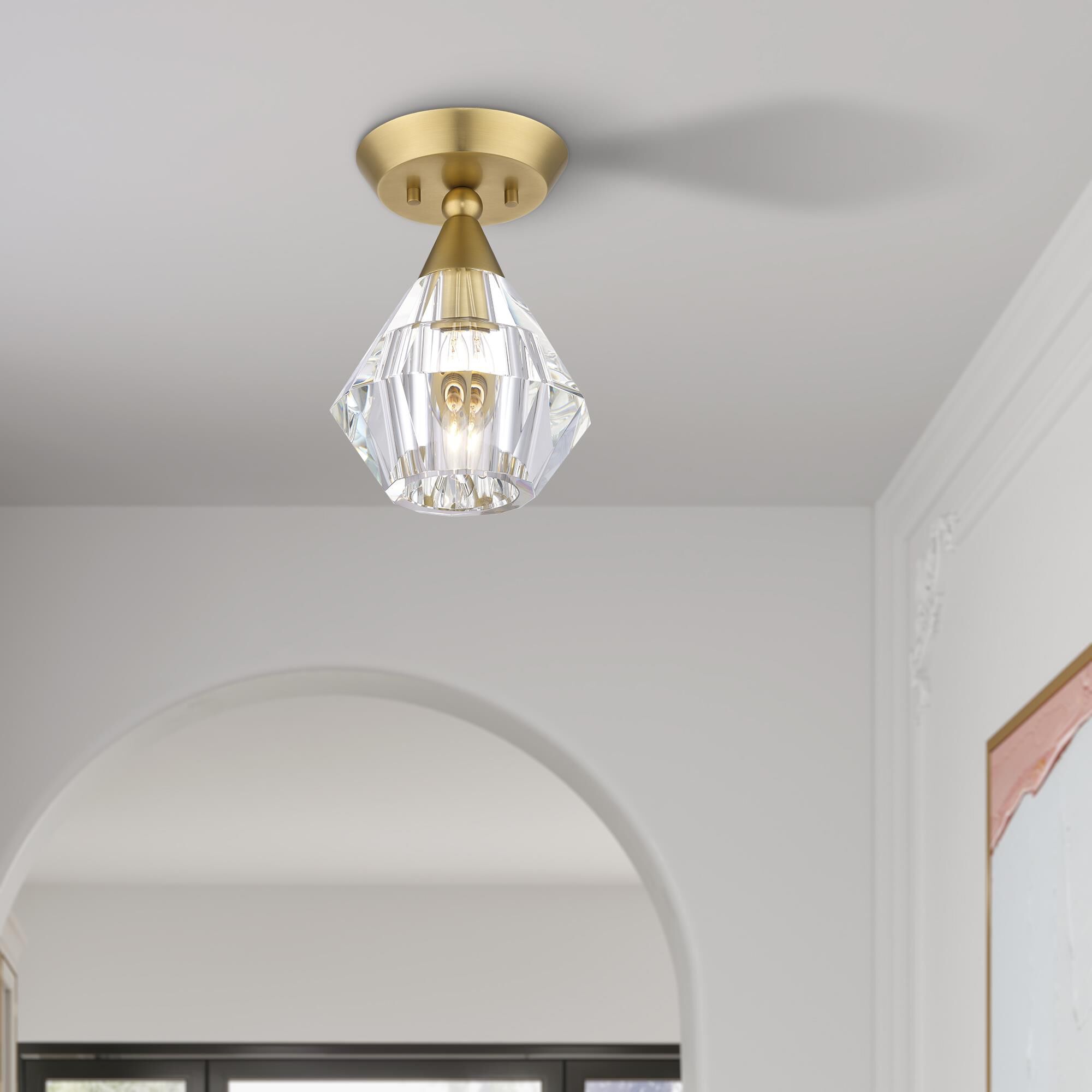 Brussels 1 Light Semi Flush Mount by Livex Lighting