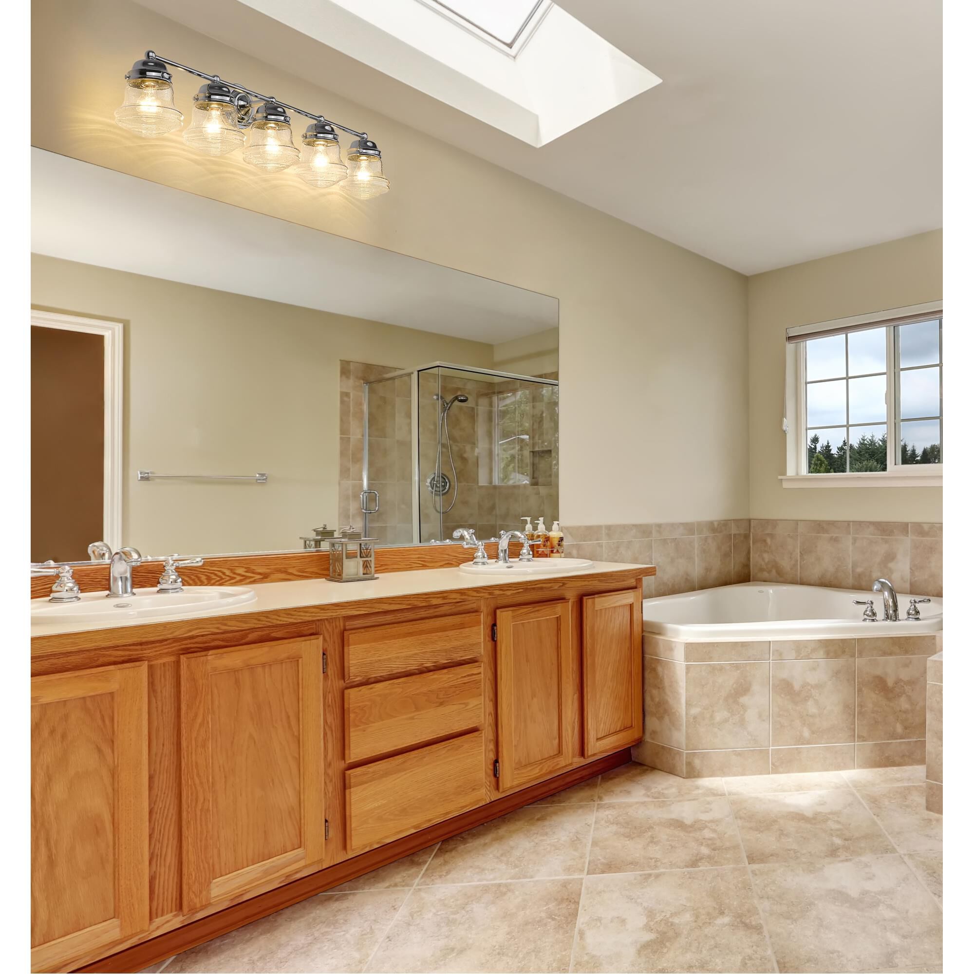 Vaughn 40 Inch 5 Light Bath Vanity Light by Z-Lite