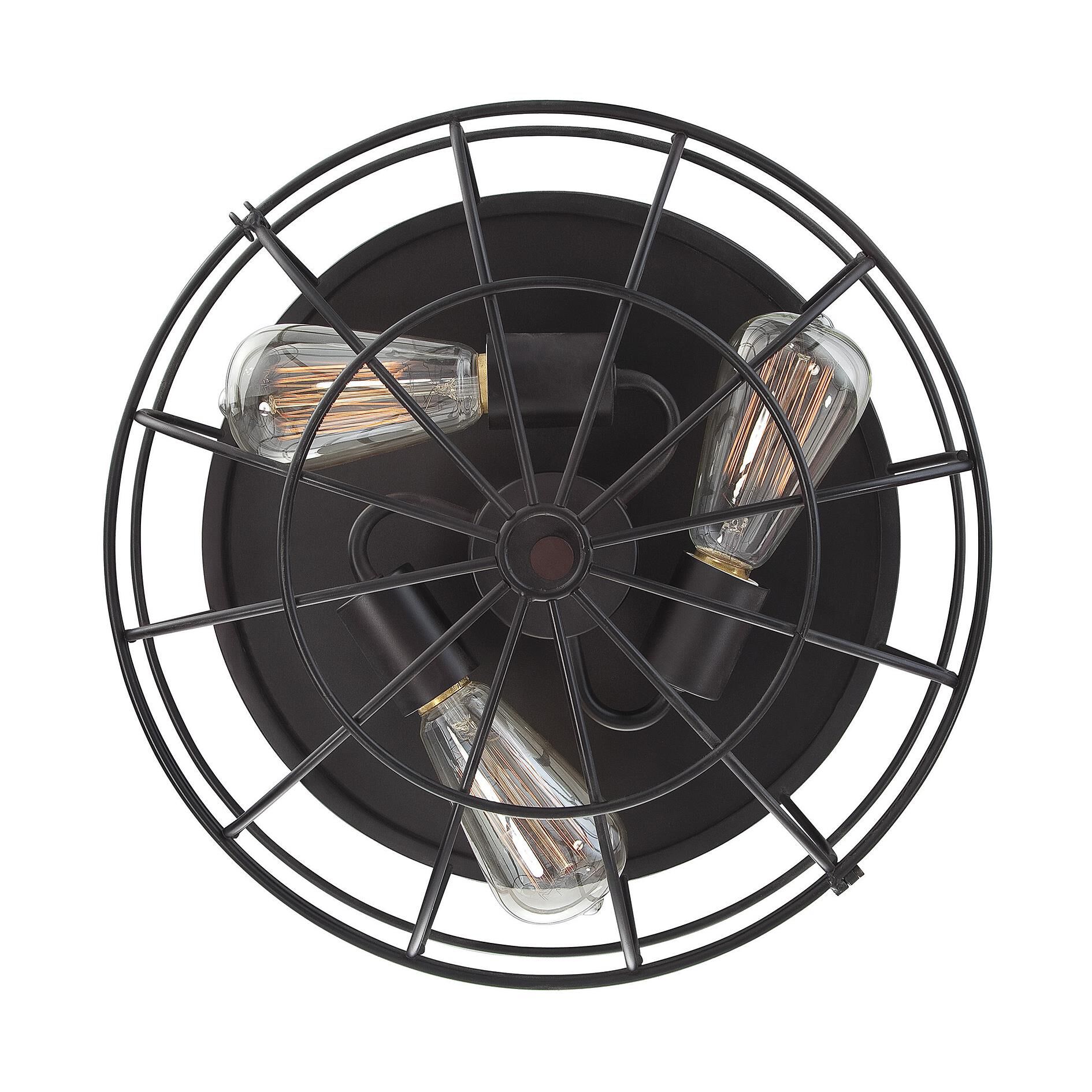 Scout 15 Inch 3 Light Flush Mount by Savoy House