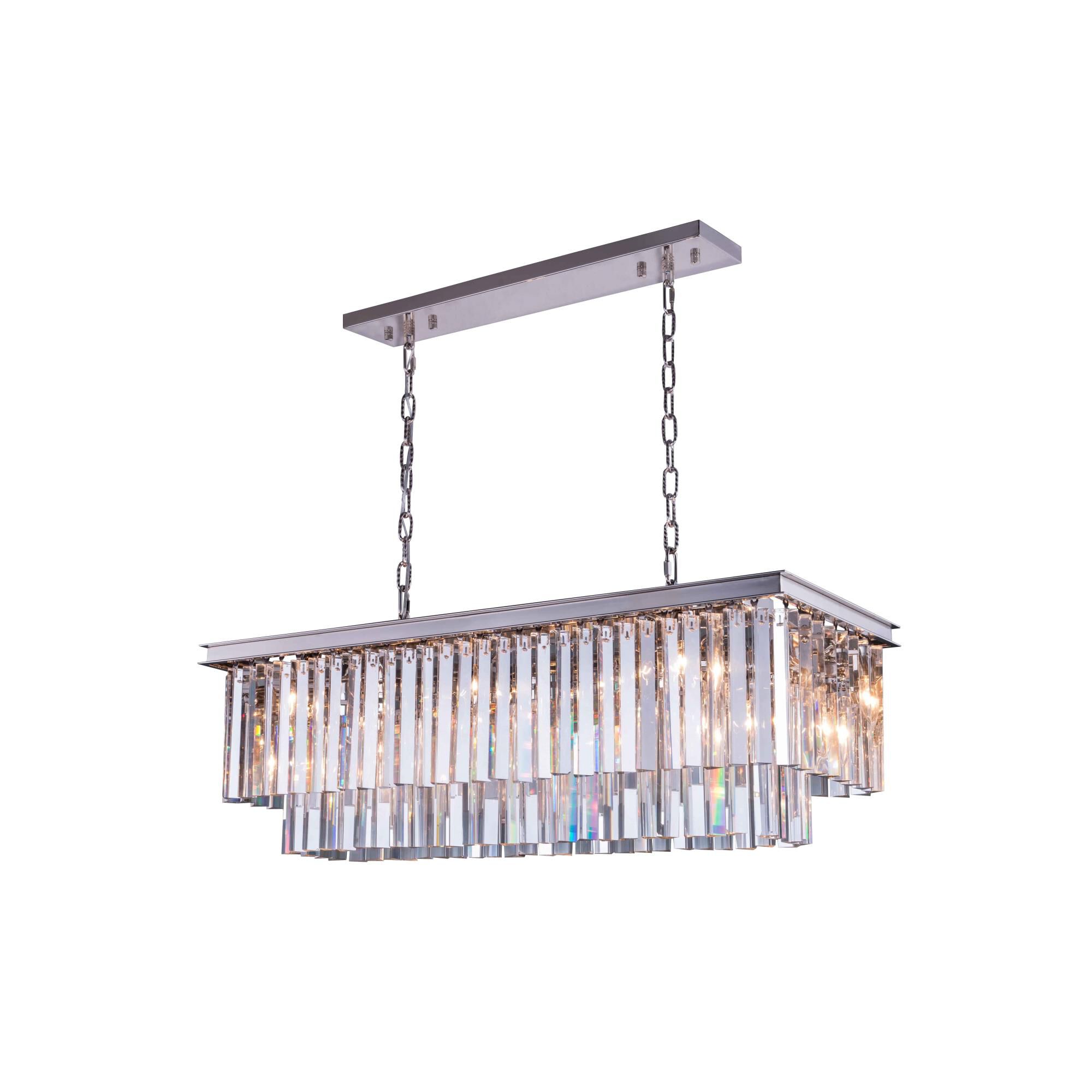 Sydney 40 Inch 12 Light Linear Suspension Light by Elegant Lighting