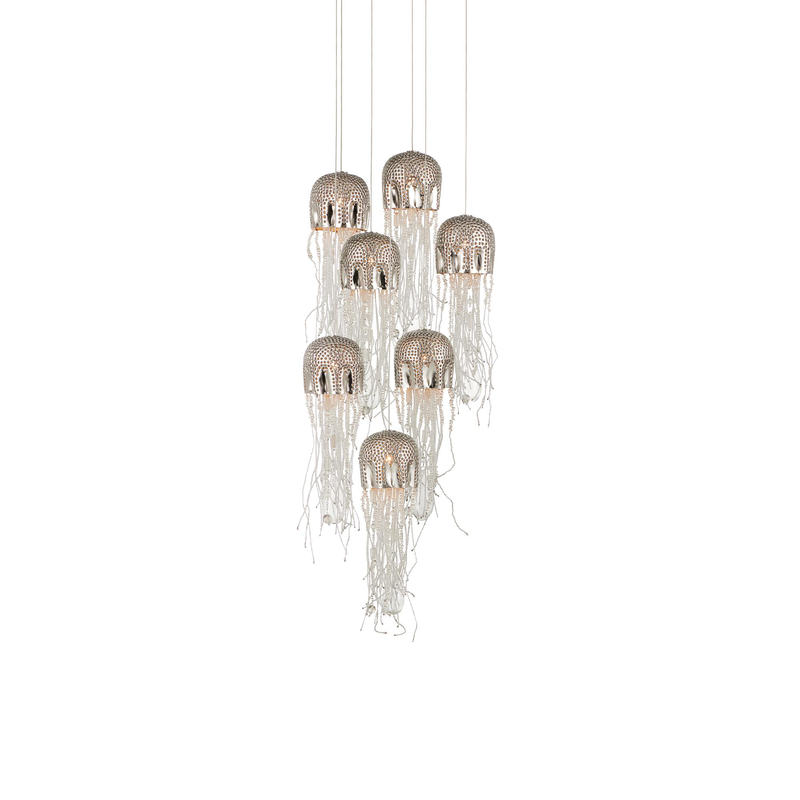 Medusa 16 Inch 7 Light Multi Light Pendant by Currey & Company