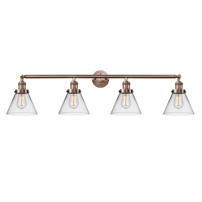 Bruno Marashlian Large Cone 43 Inch 4 Light Bath Vanity Light by Innovations Lighting