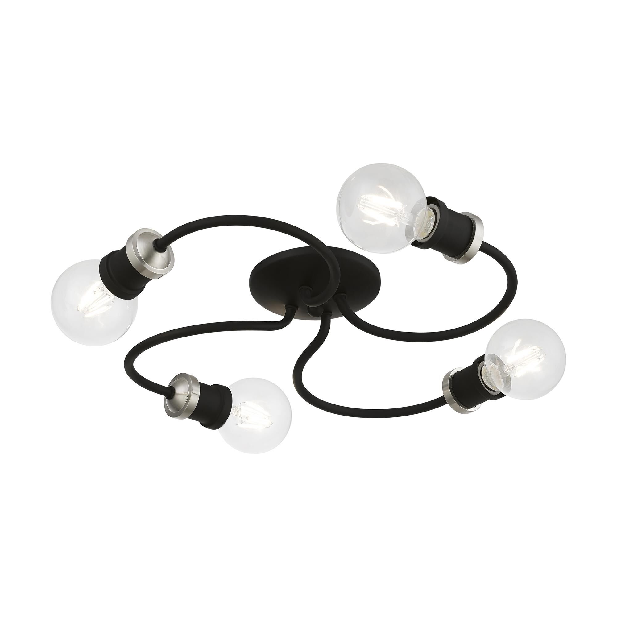 Shown in Black with Brushed Nickel Accents finish