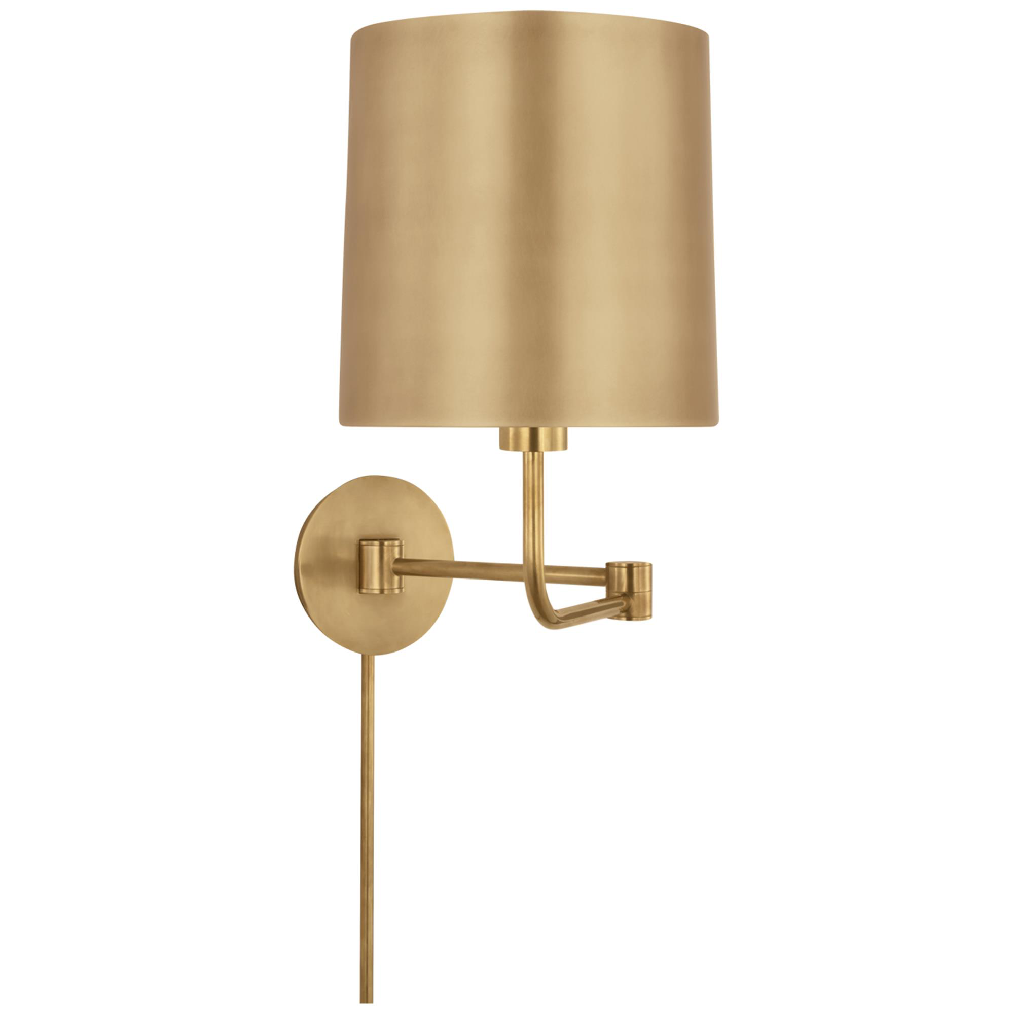 Shown in Soft Brass finish and Soft Brass shade