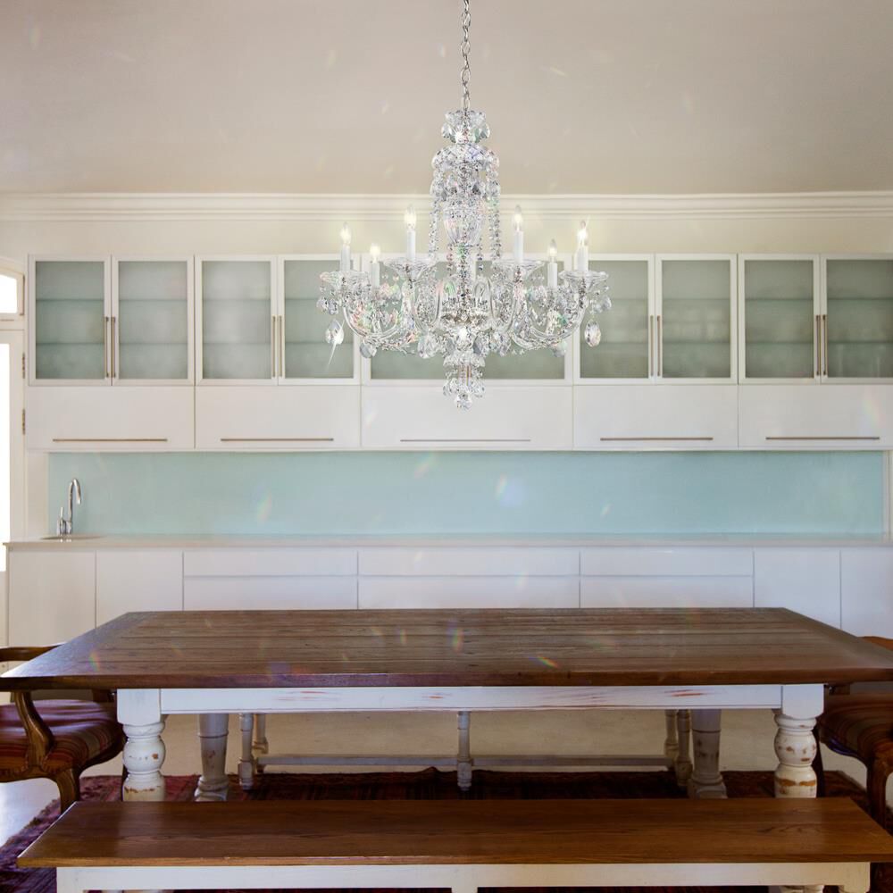 Sterling 25 Inch 7 Light Chandelier by Schonbek