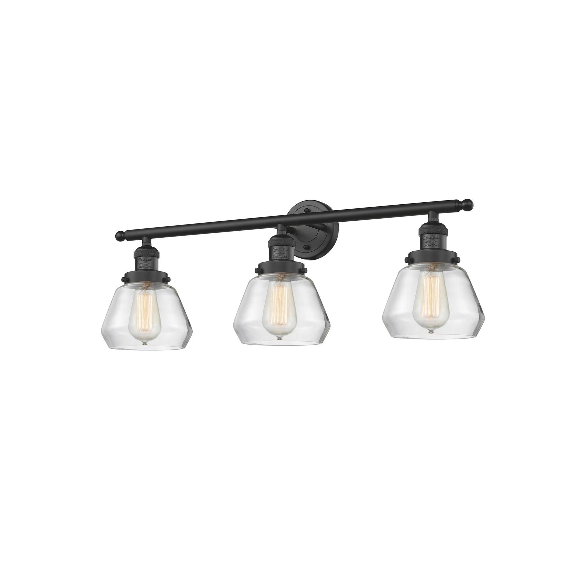 Shown in Matte Black finish and Clear glass