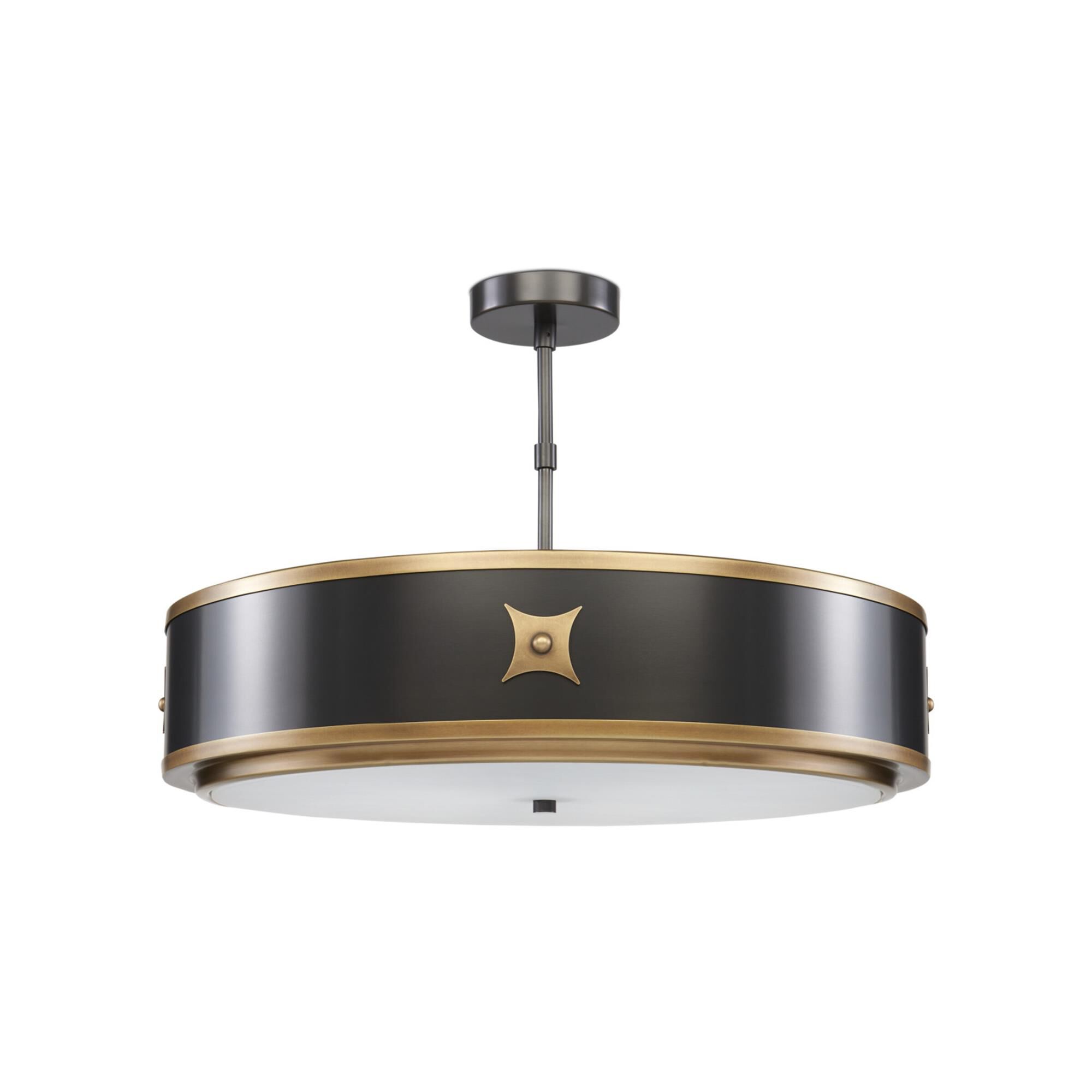 Huntsman 3 Light Semi Flush Mount,