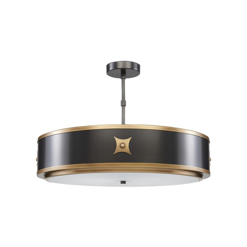 Huntsman 3 Light Semi Flush Mount by Currey and Company