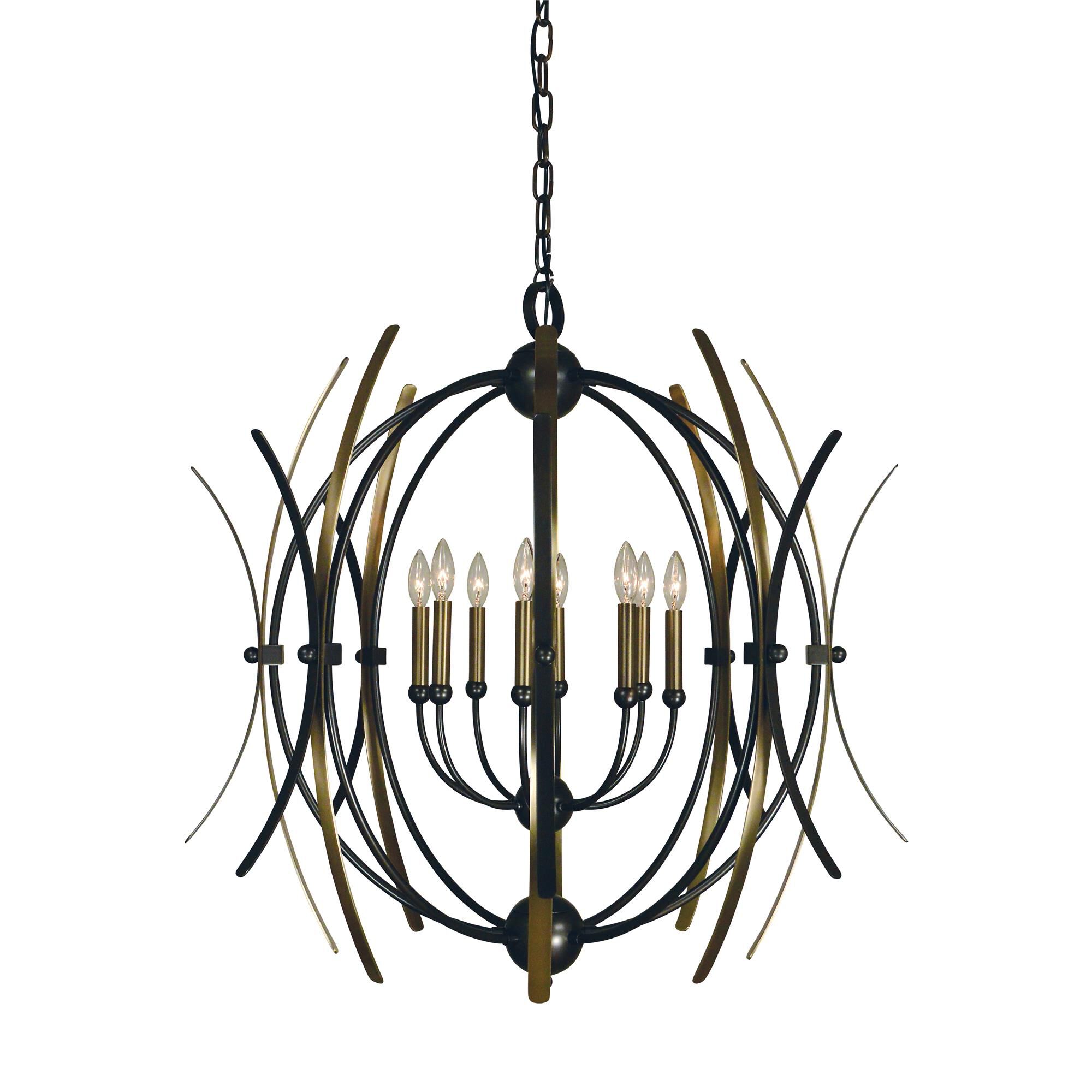 Shown in Mahogany Bronze with Antique Brass Accents finish