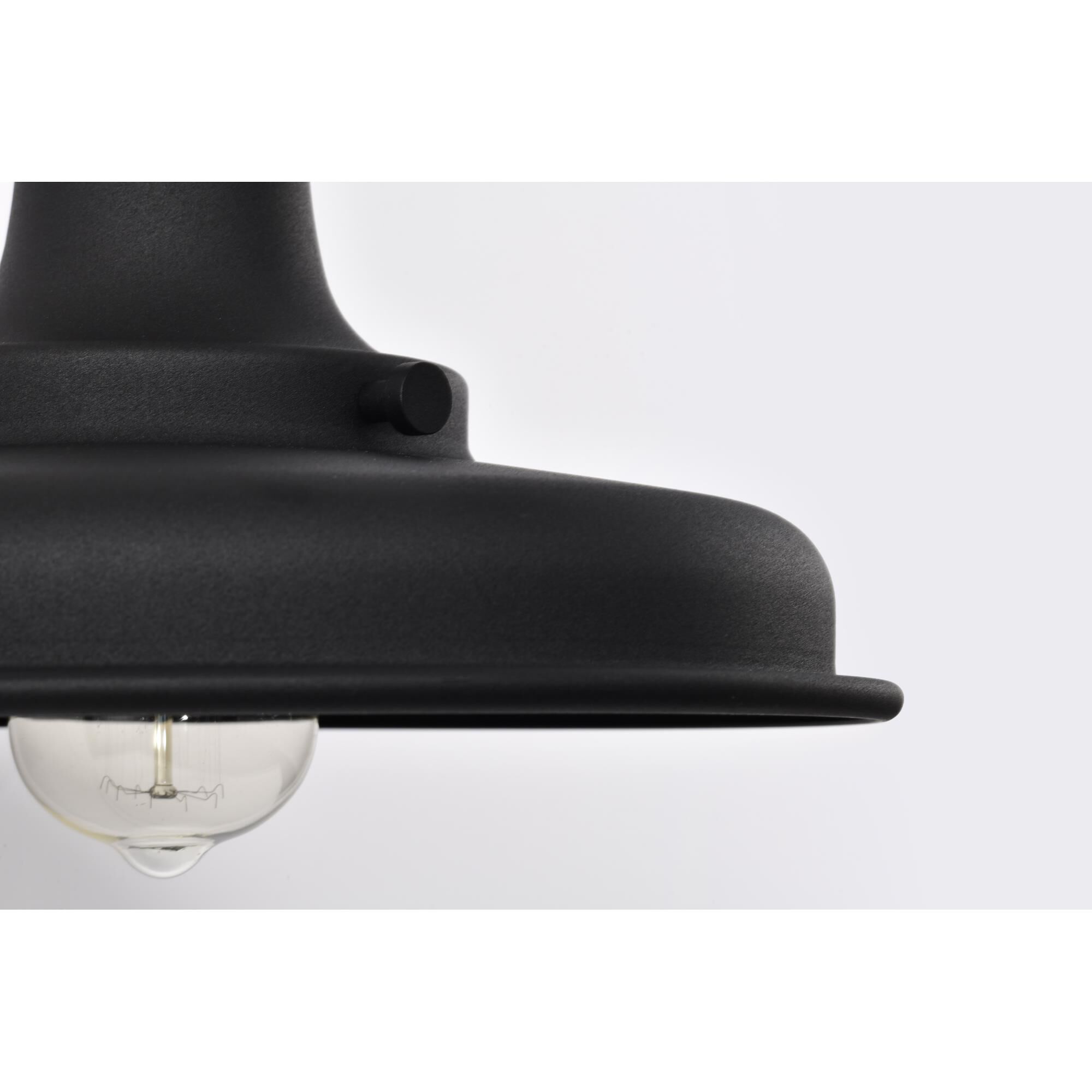 Shown in Black finish and Black shade