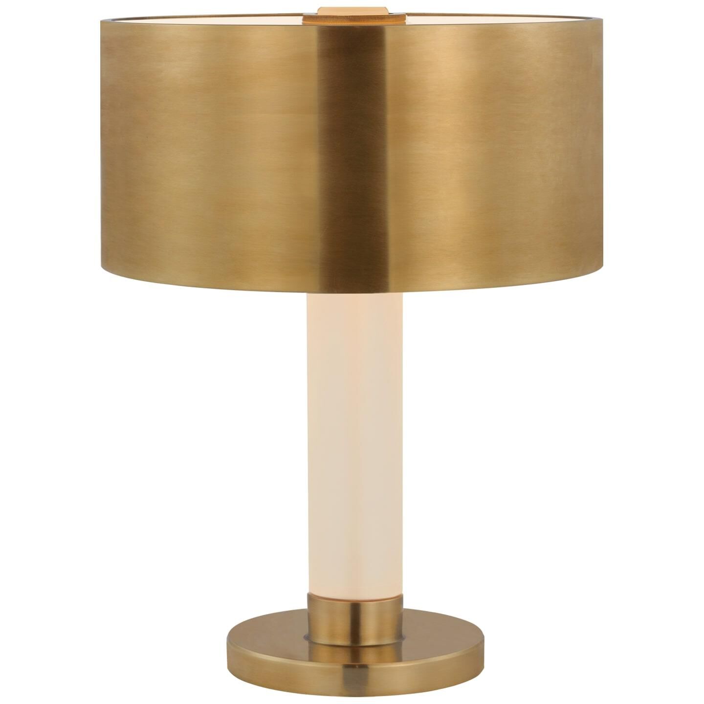 Shown in Natural Brass finish and Natural Brass shade