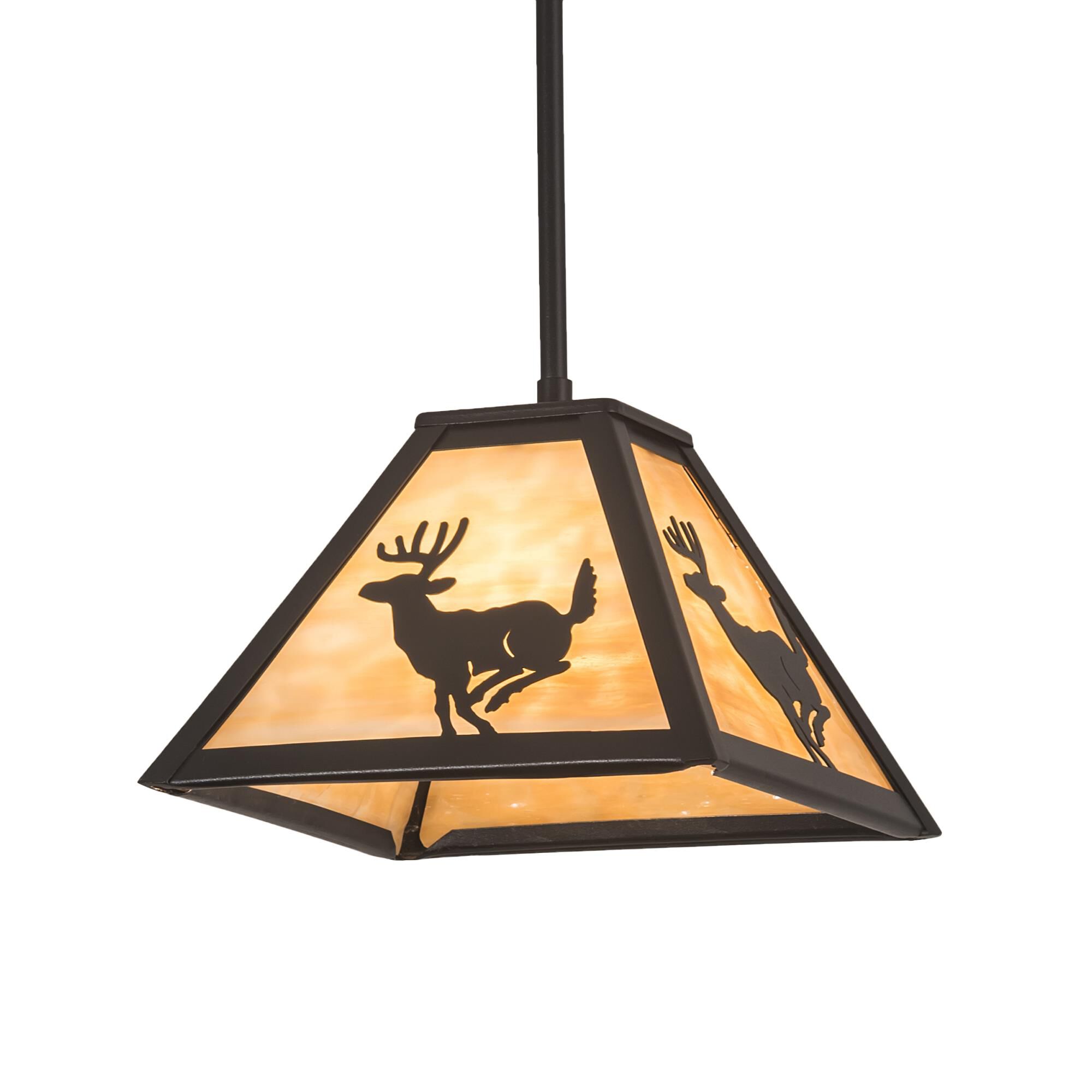 Lone Deer 11 Inch Mini Pendant by Meyda Lighting
