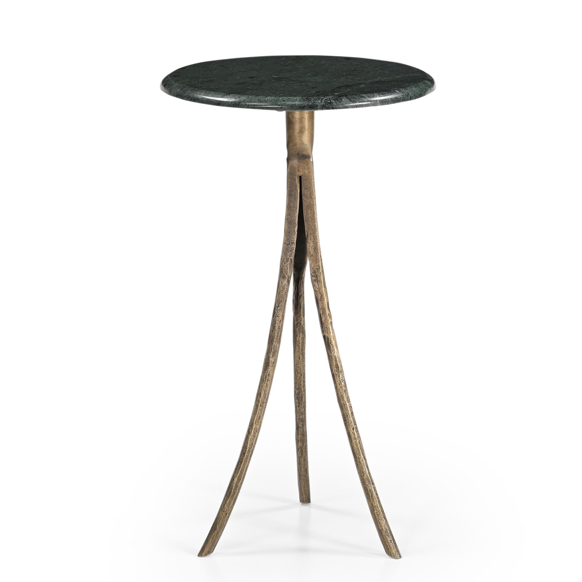 Shown in Antique Brass, Green finish