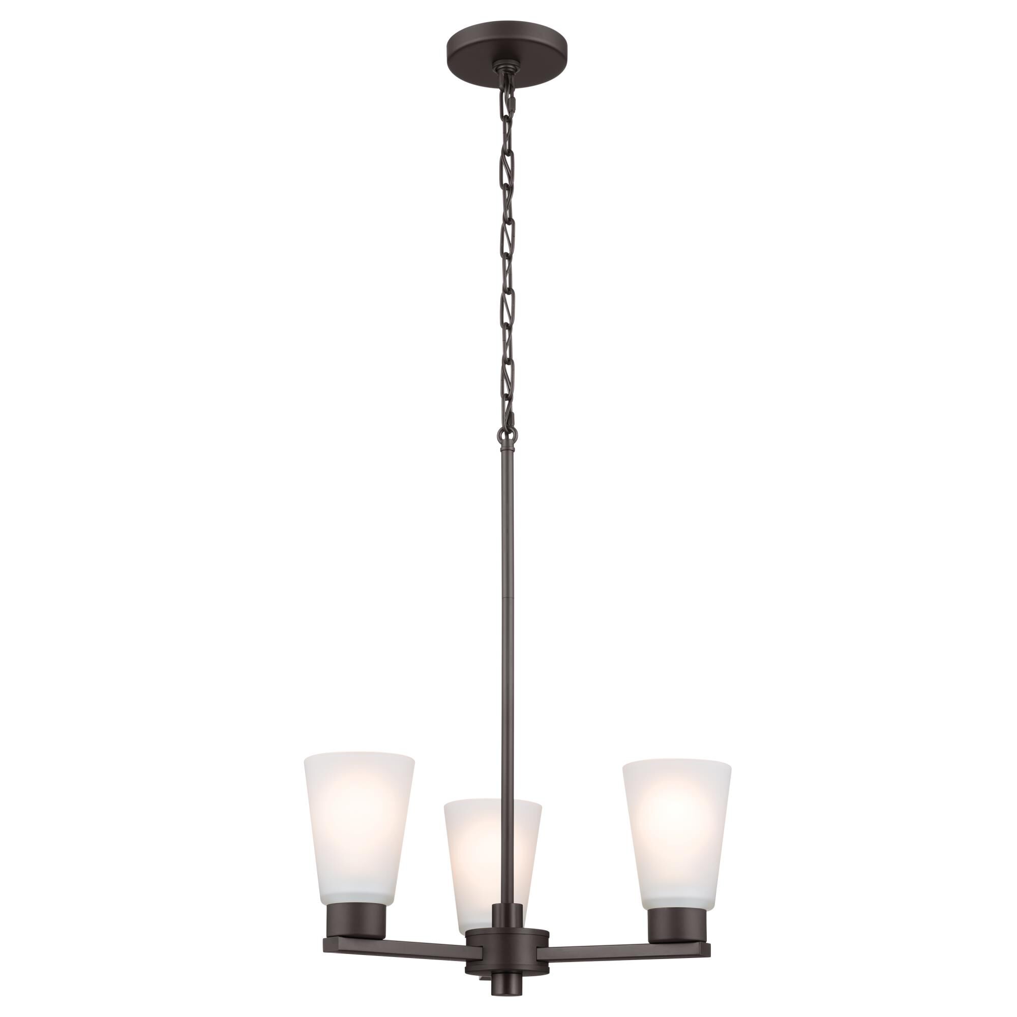 Stamos 18 Inch 3 Light Mini Chandelier by Kichler Lighting