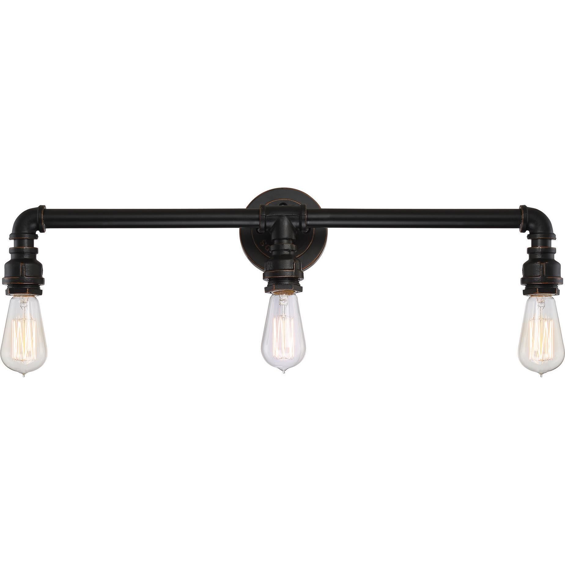 Iron 24 Inch 3 Light Bath Vanity Light by Nuvo Lighting