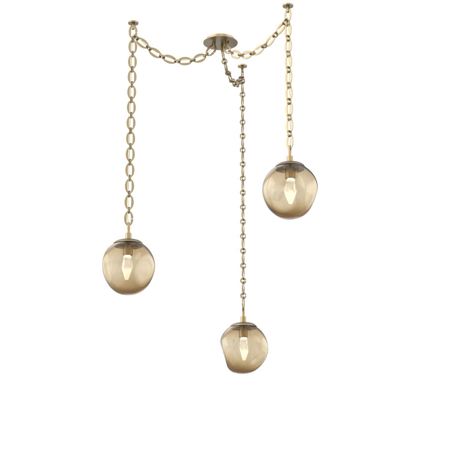 Levi Wilson Aster 19 Inch Multi Pendant Light by Hammerton Studio