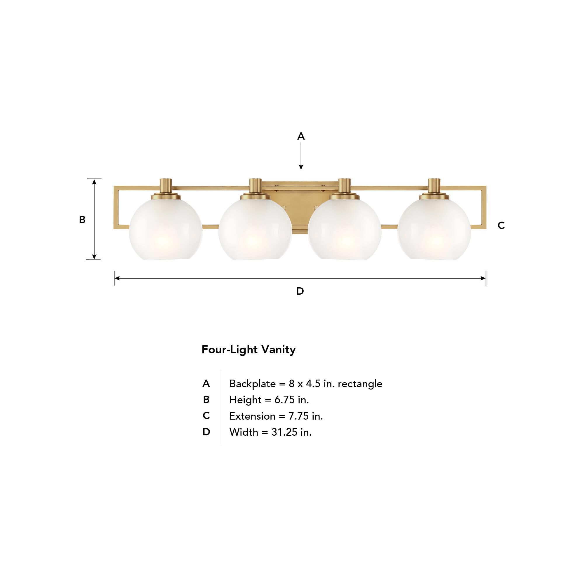 Shown in Brushed Gold finish and Polished Etched glass