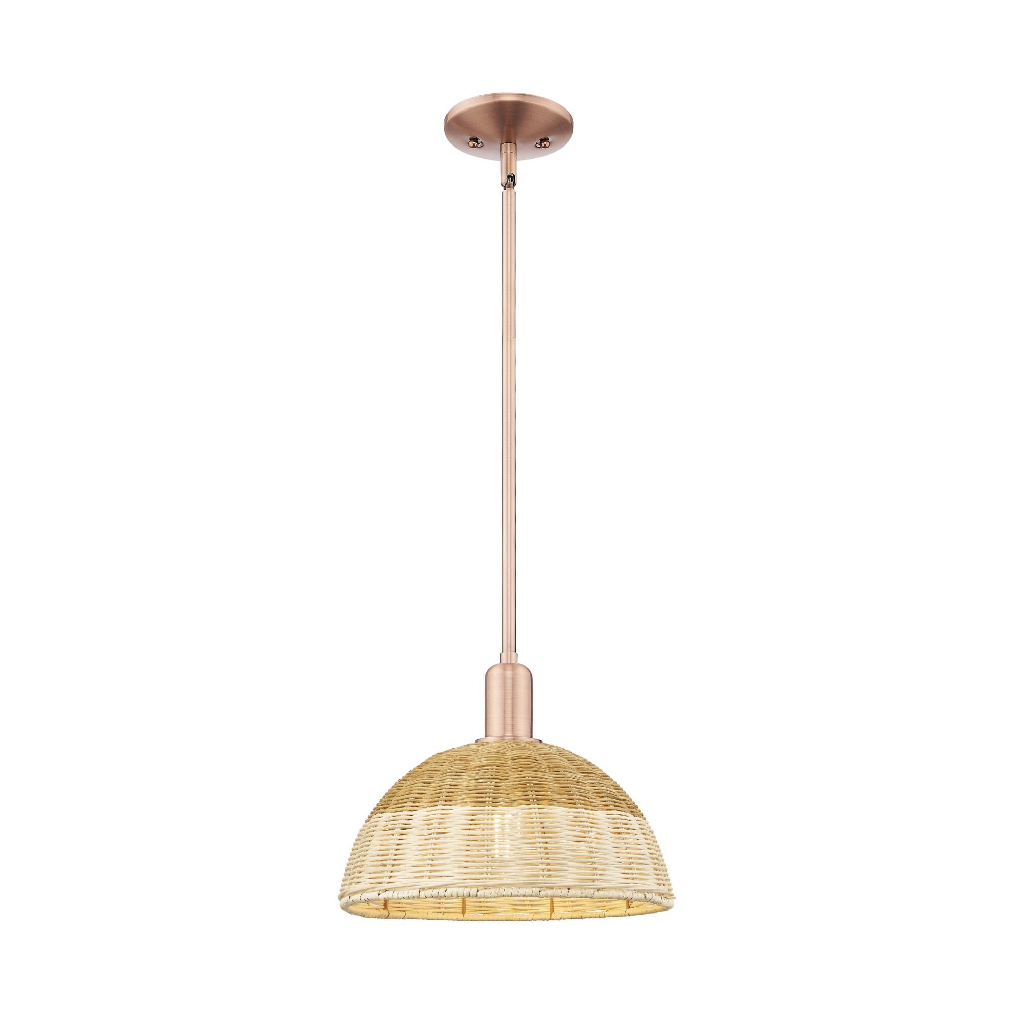 Bruno Marashlian Natural Ballston Dome 16 Inch Large Pendant by Innovations Lighting