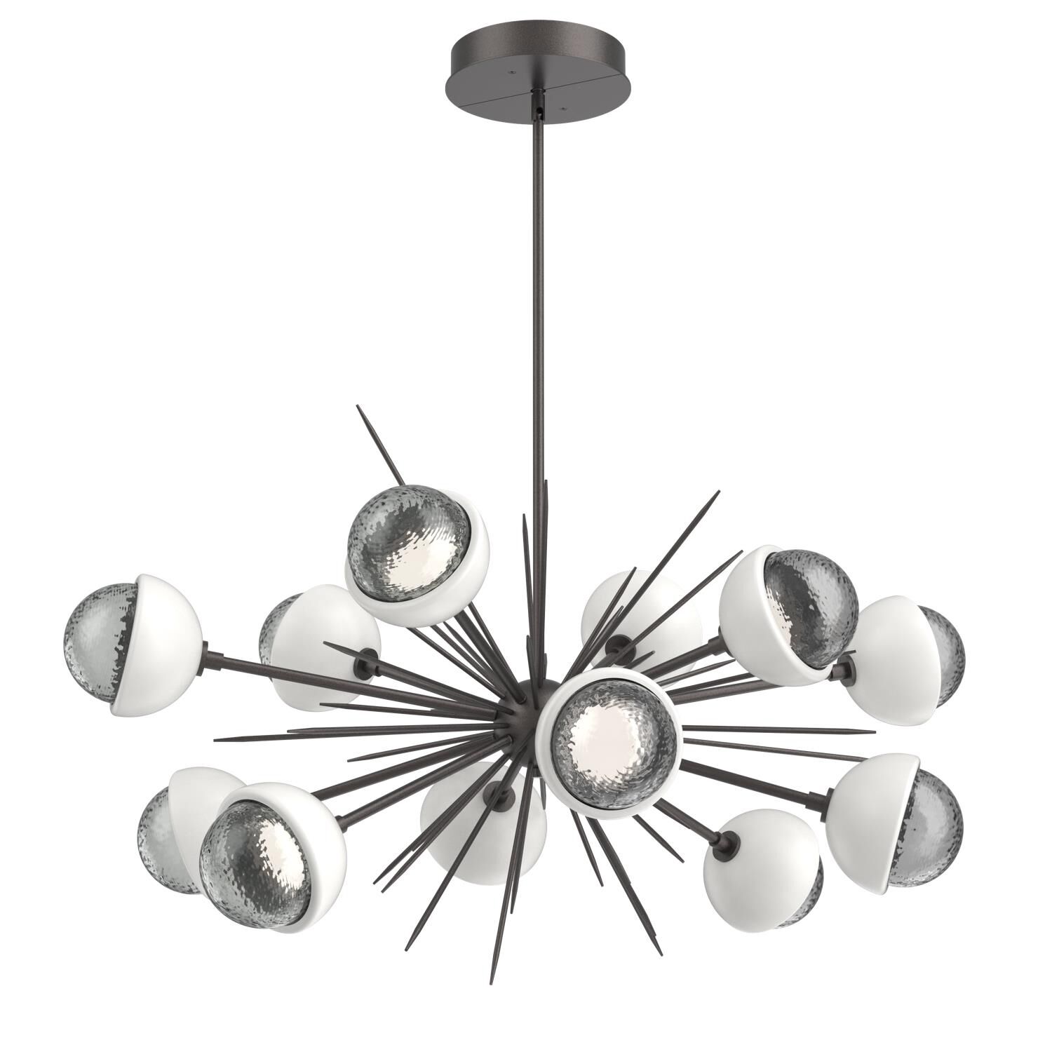 Shown in Graphite finish and Smoke glass and Salt White accent