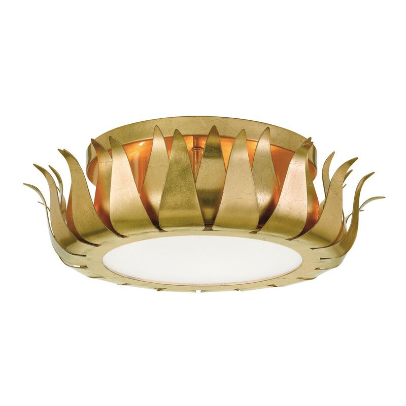 Broche 16 Inch 3 Light Semi Flush Mount by Crystorama
