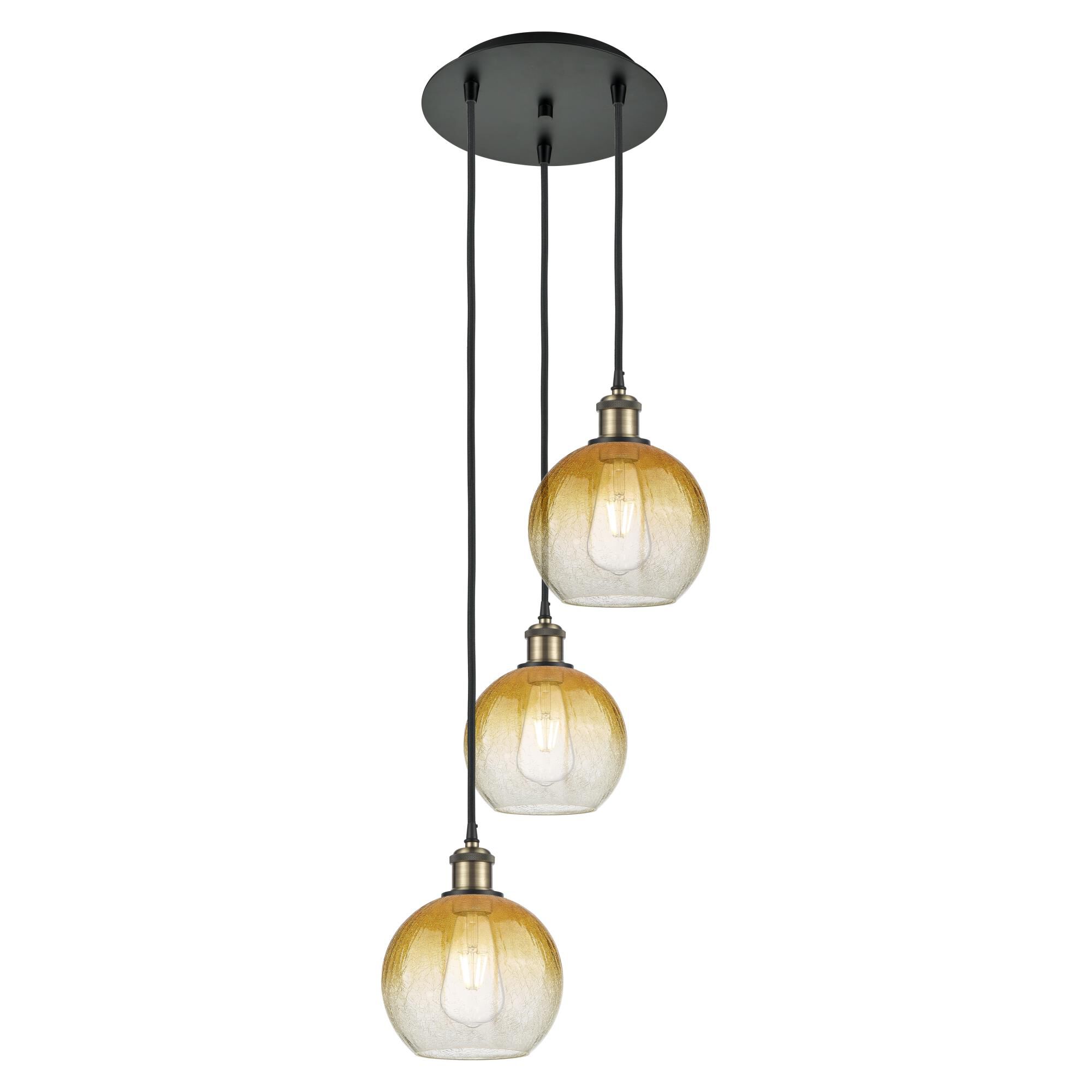 Bruno Marashlian Brookhaven Globe 15 Inch Multi Light Pendant by Innovations Lighting