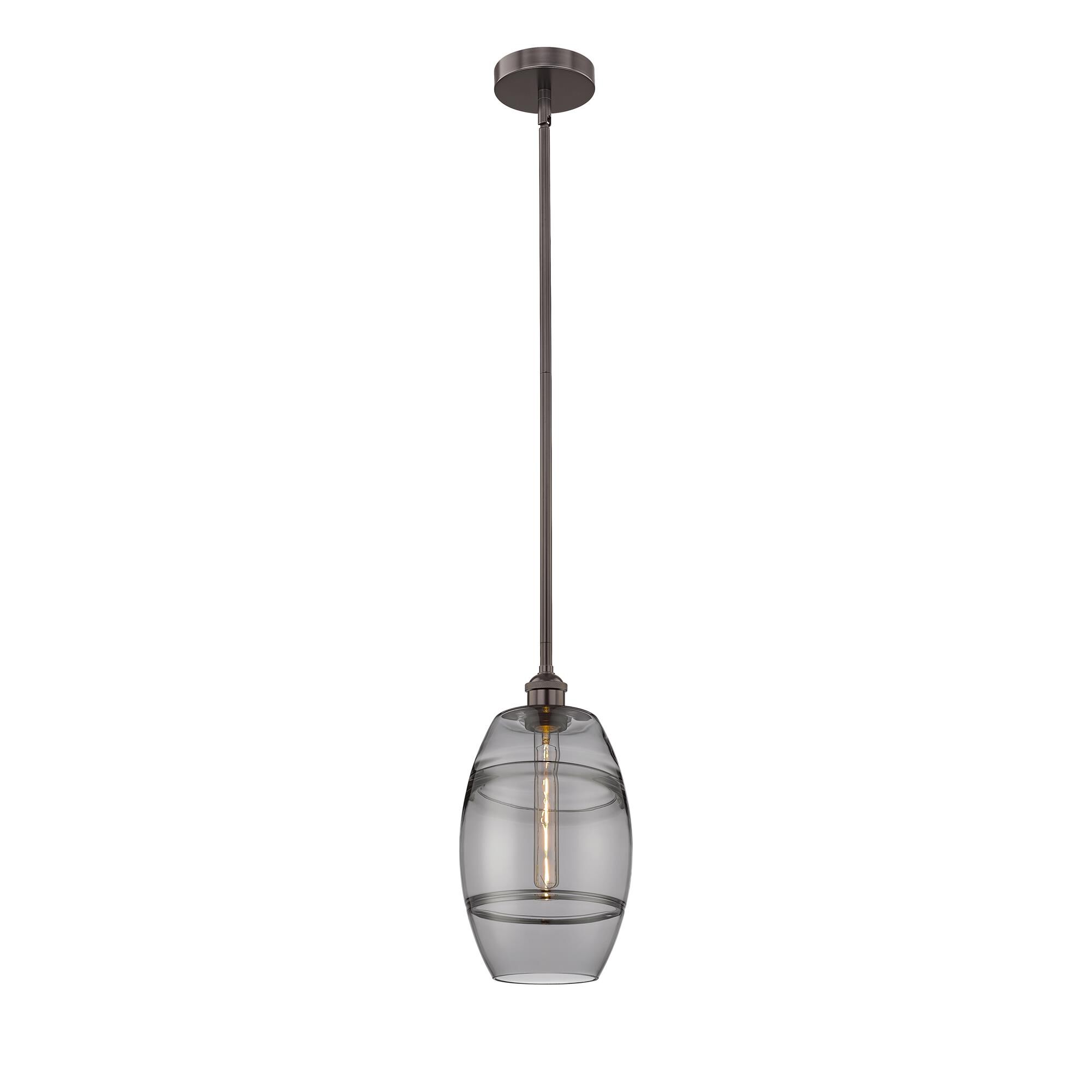 Shown in Oil Rubbed Bronze finish and Light Smoke glass