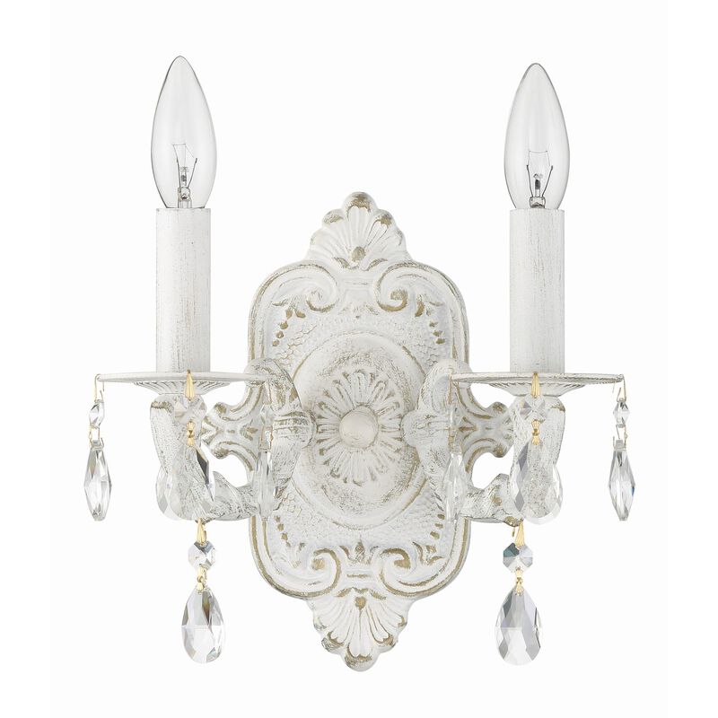 Paris Market 10 Inch Wide 2 Light Wall Sconce by Crystorama