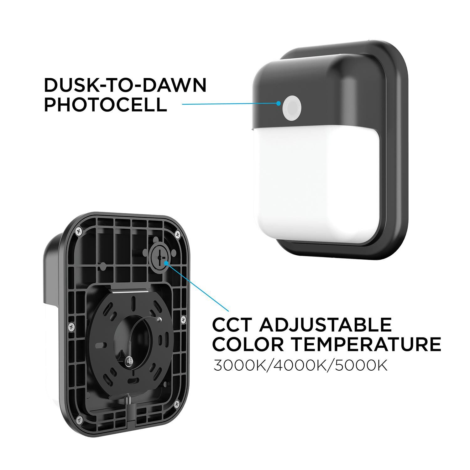 Shown in Black finish and White Polycarbonate shade