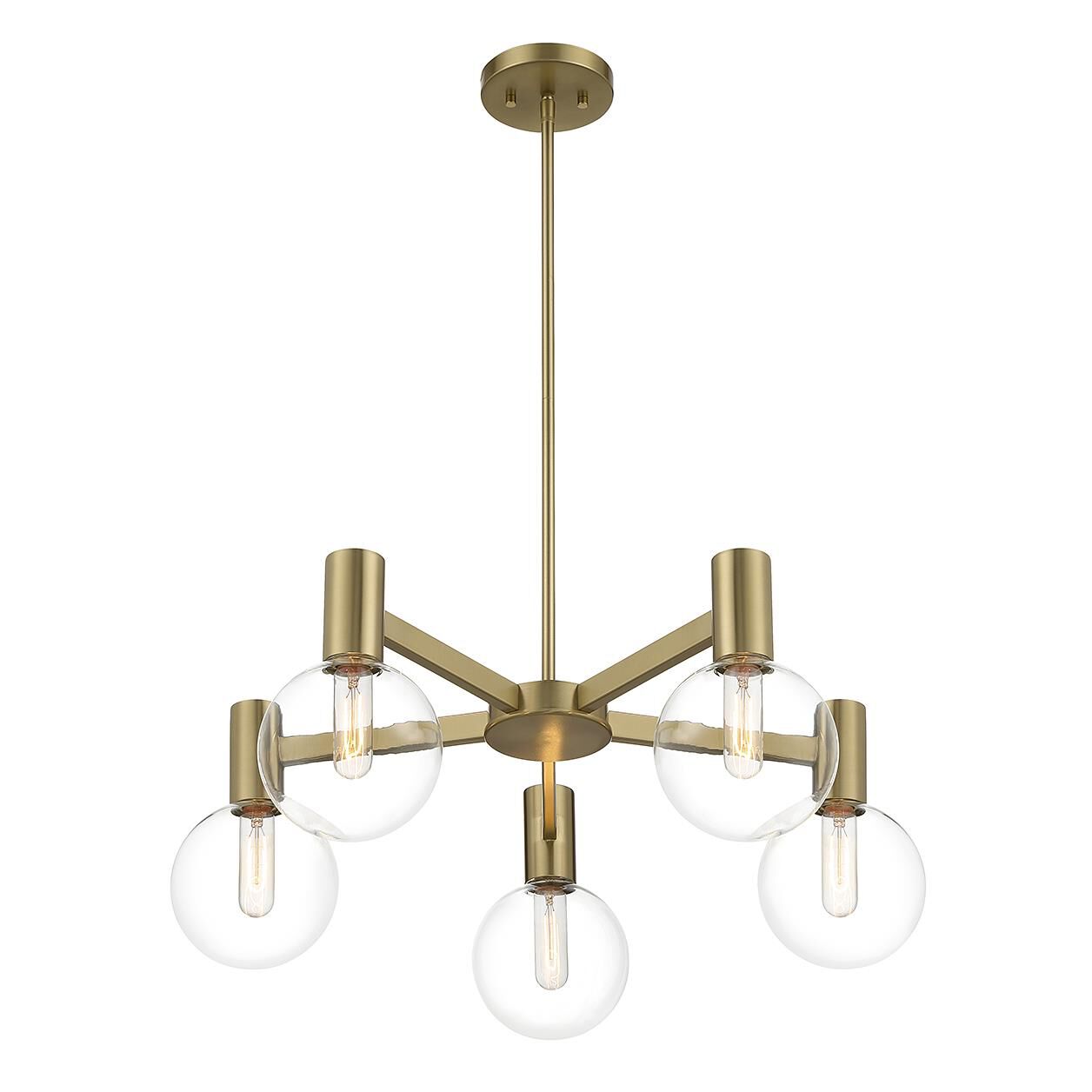 Wright 28 Inch 5 Light Chandelier by Savoy House