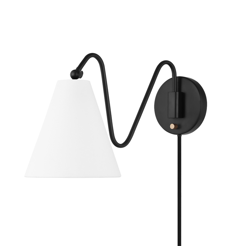 Tali Roth Onda Small Wall Swing Lamp by Mitzi