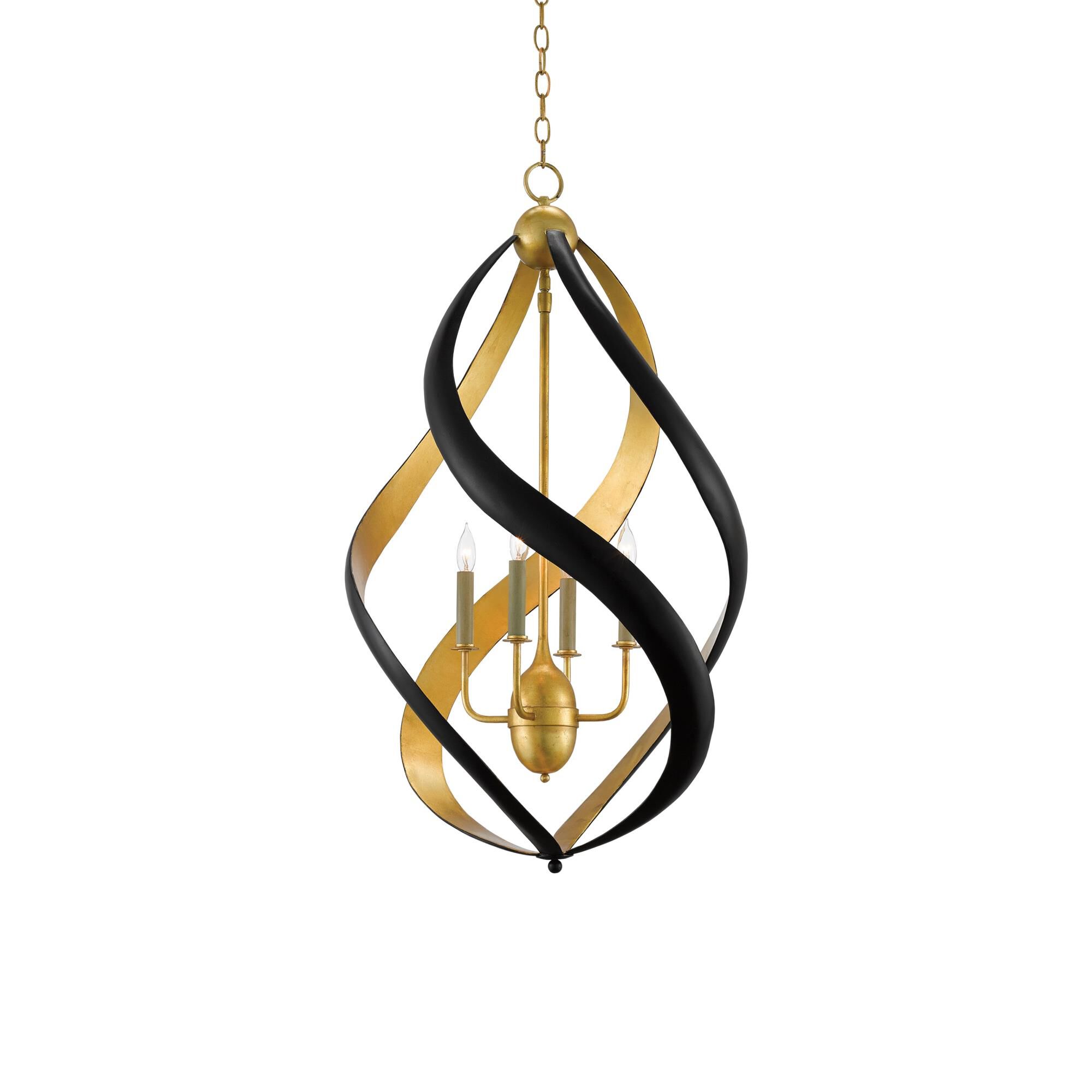 Trephine 22 Inch 4 Light Chandelier by Currey and Company