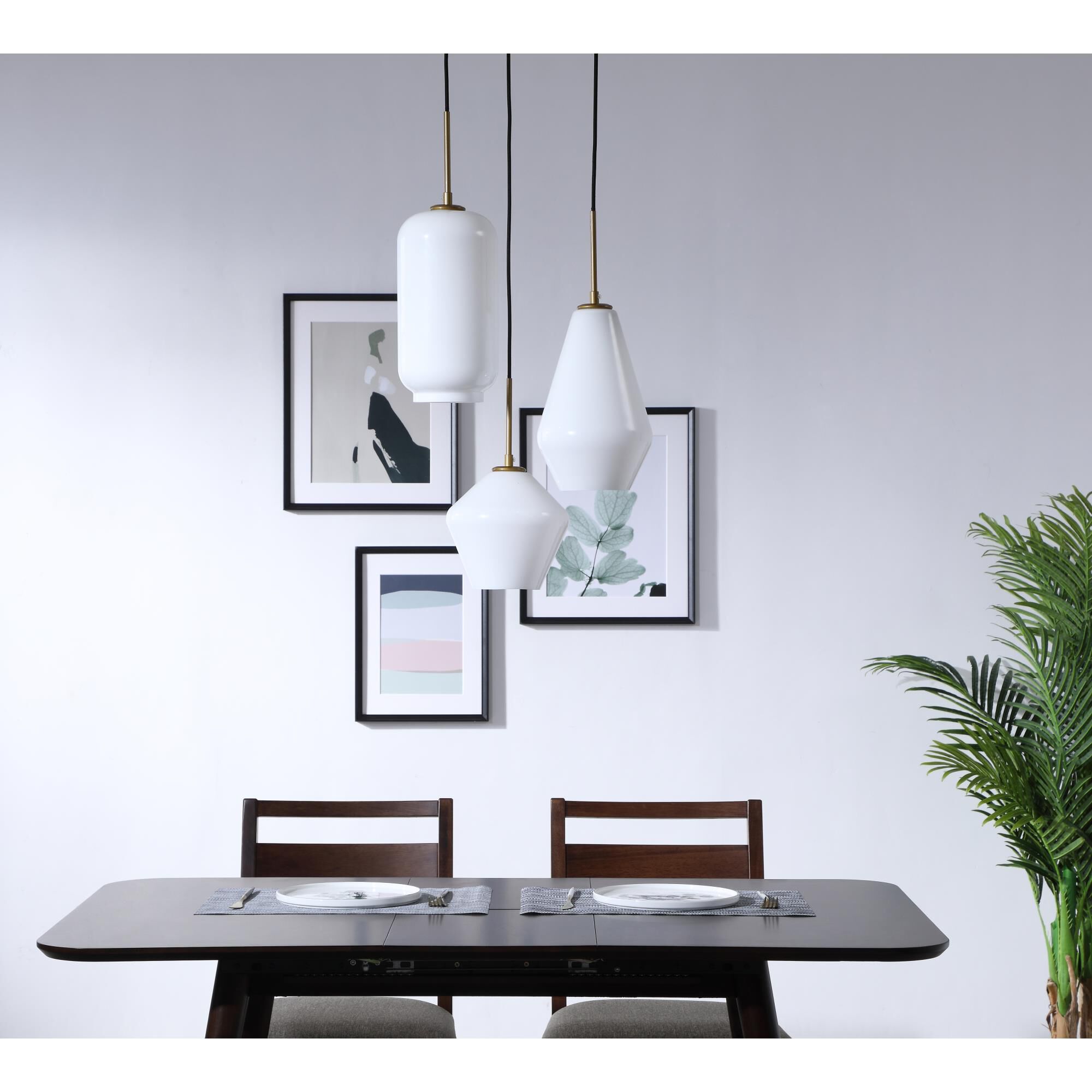 Gene 17 Inch Multi Light Pendant by Elegant Lighting