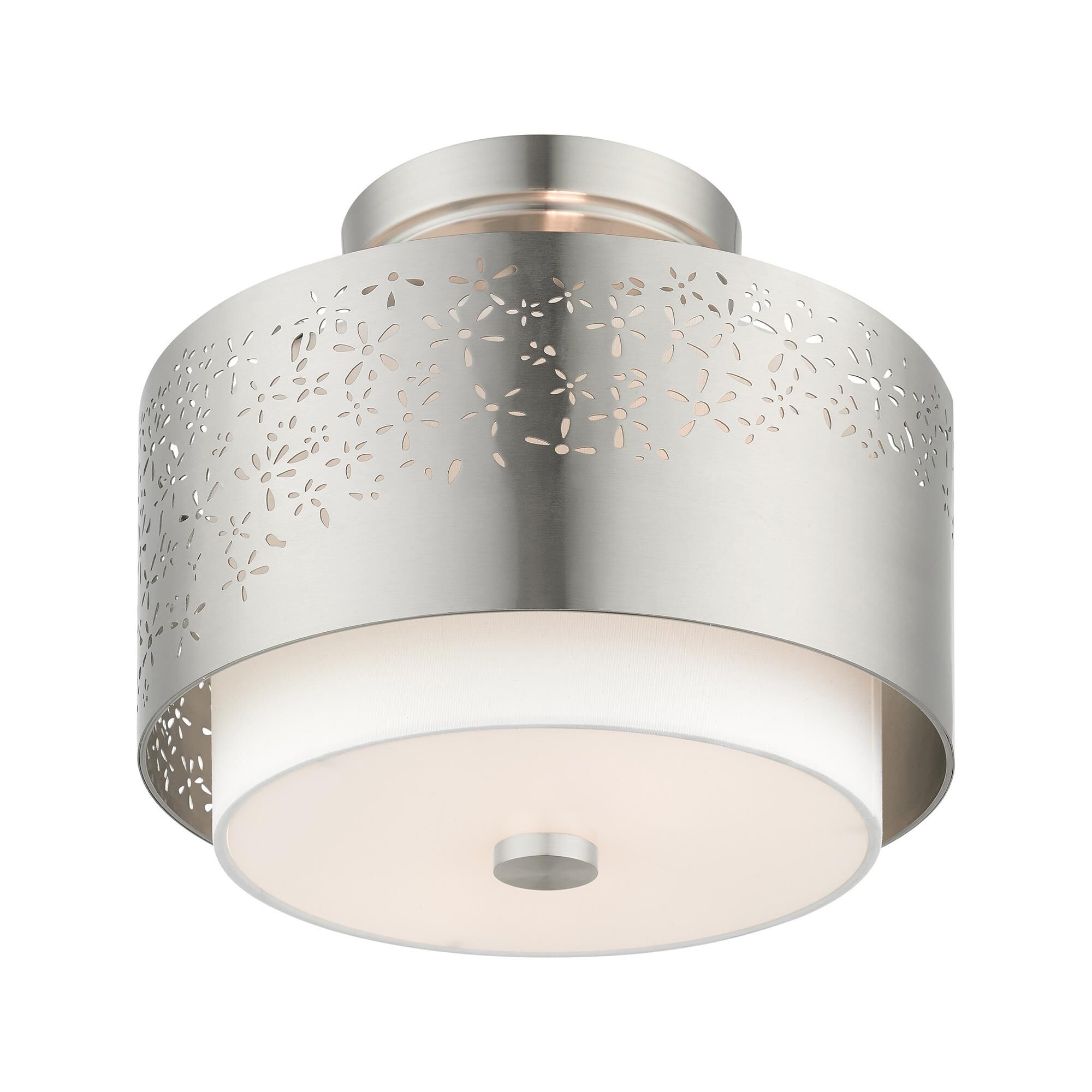 Noria 2 Light Semi Flush Mount by Livex Lighting