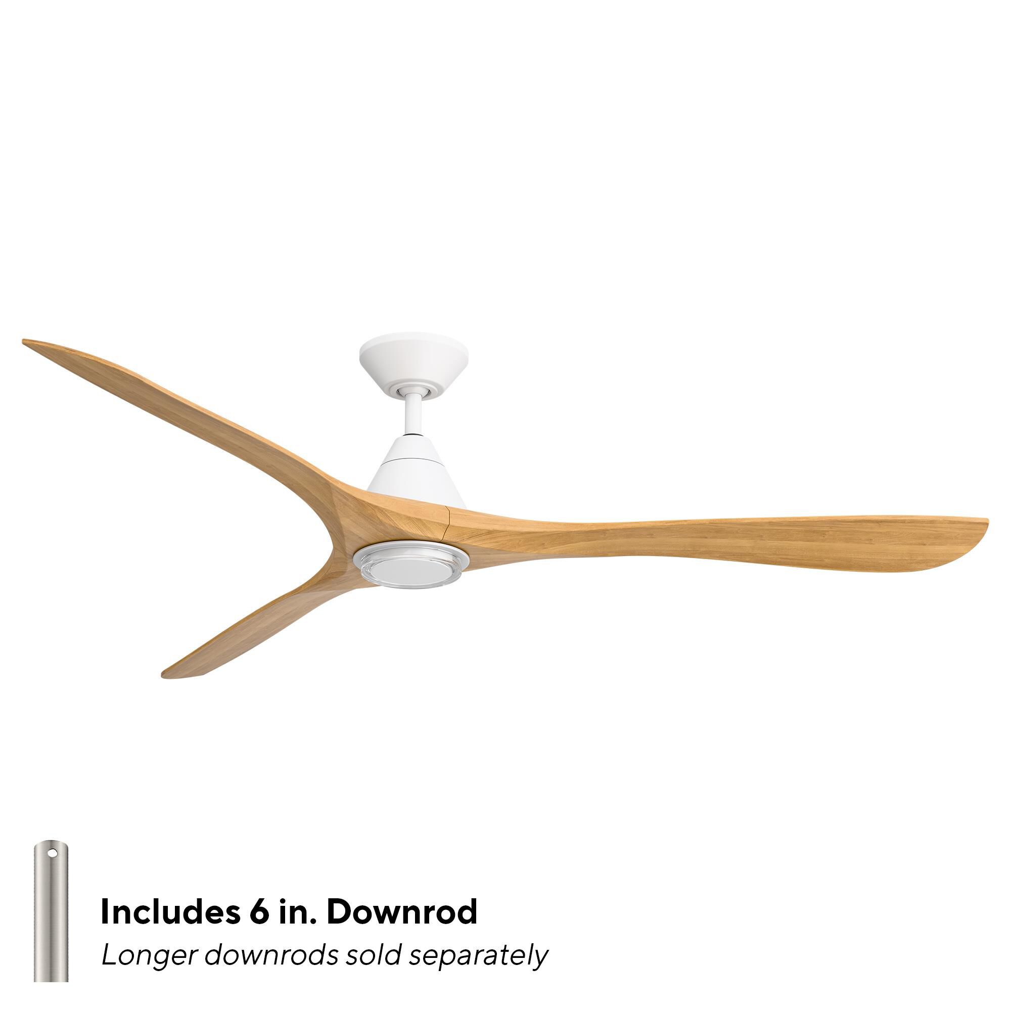 Carve 72 Inch Ceiling Fan with Light Kit by Modern Forms