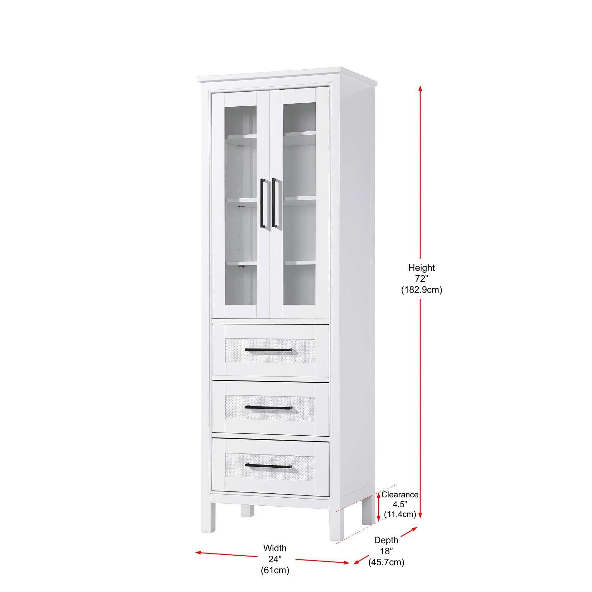 Alina 72 Inch Storage Cabinet by Elegant Decor