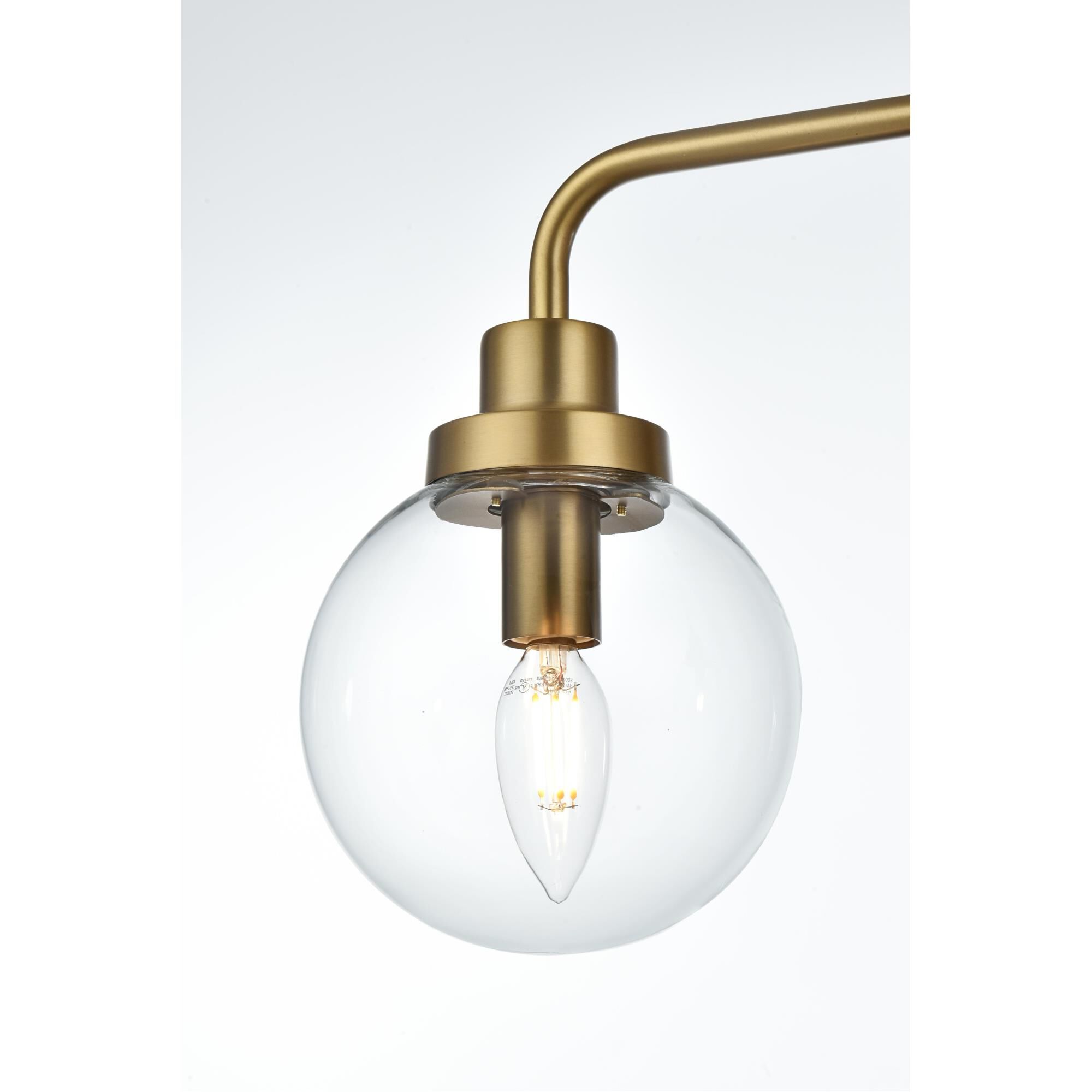 Shown in Satin Gold And Clear finish