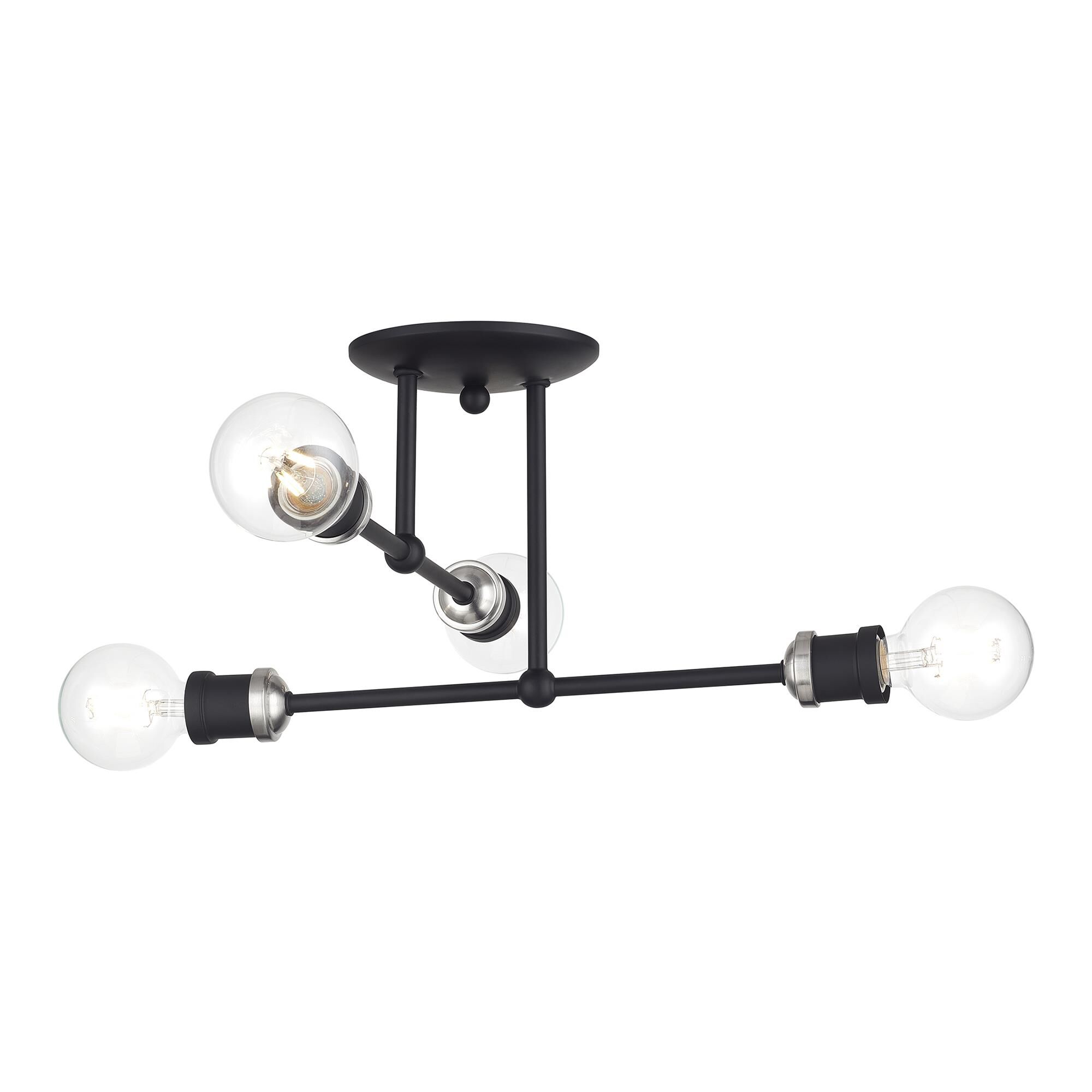 Delacroix 17 Inch Semi Flush Mount by Livex Lighting
