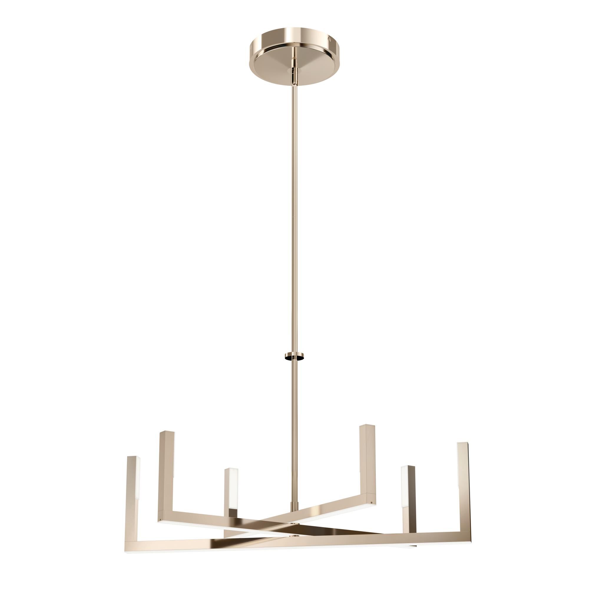 Priam 28 Inch 6 Light LED Chandelier by Elan Lighting