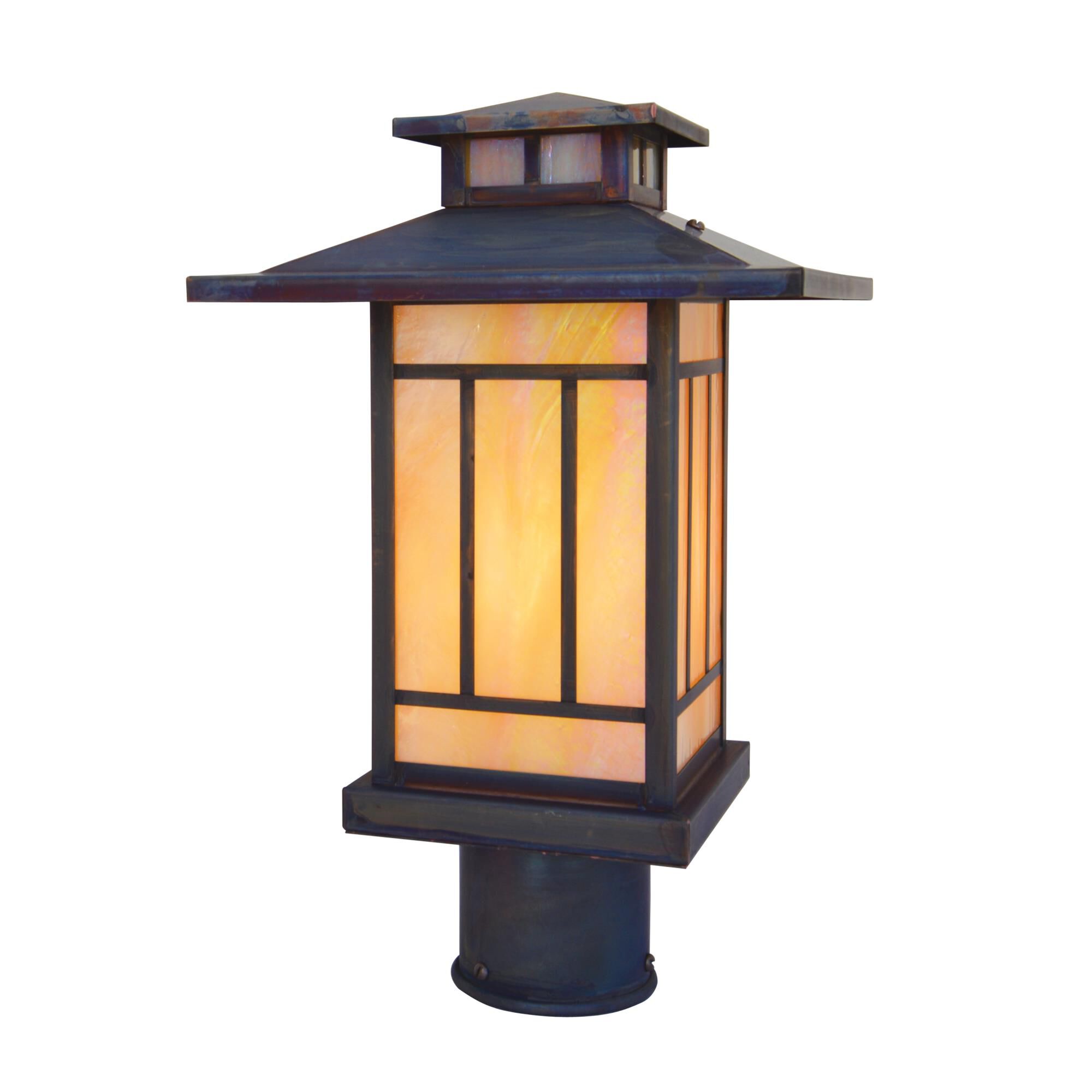 Kennebec 11 Inch Tall 1 Light Outdoor Post Lamp by Arroyo Craftsman