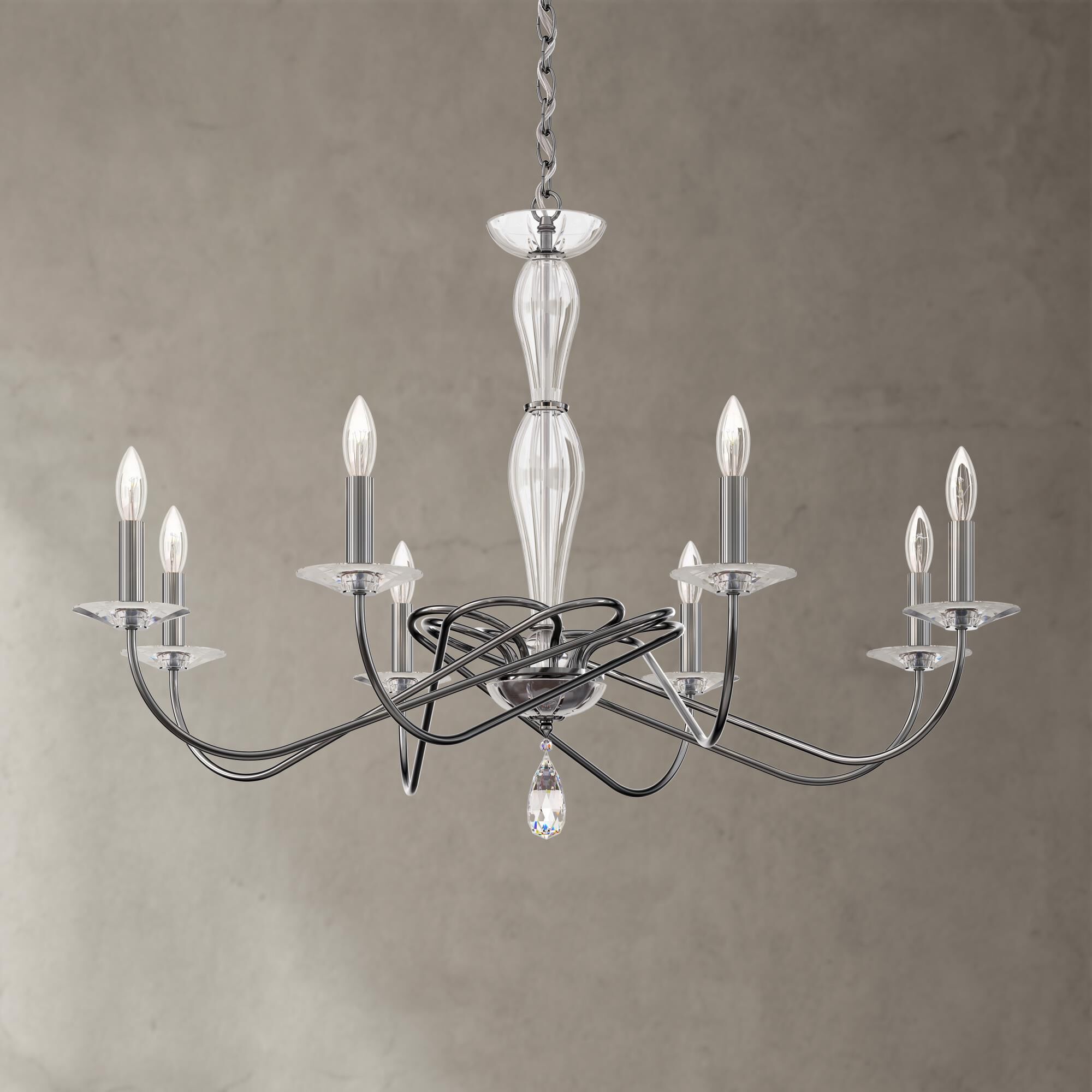 Arabesque 8 Light Chandelier by Schonbek