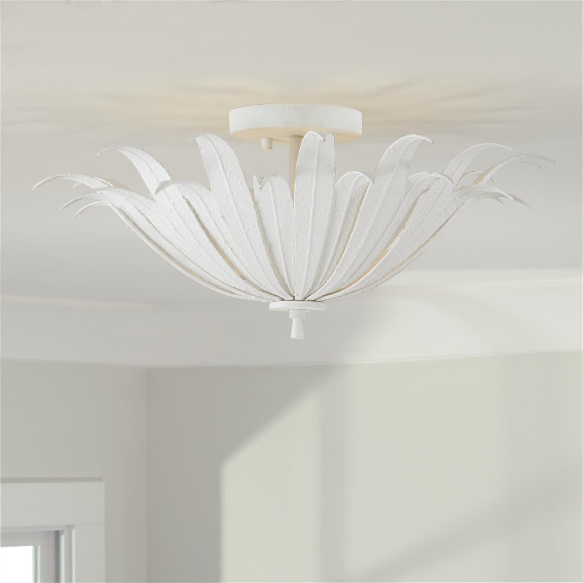 Shown in Textured White finish