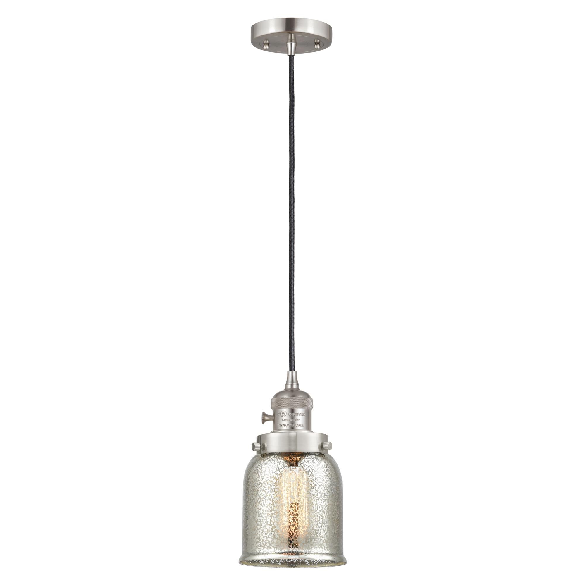 Shown in Brushed Satin Nickel finish and Silver Plated Mercury glass