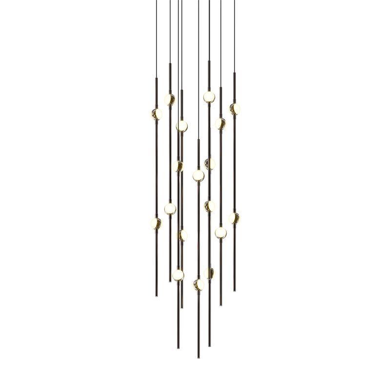 Constellation 12 Inch 18 Light Multi Light Pendant by Sonneman