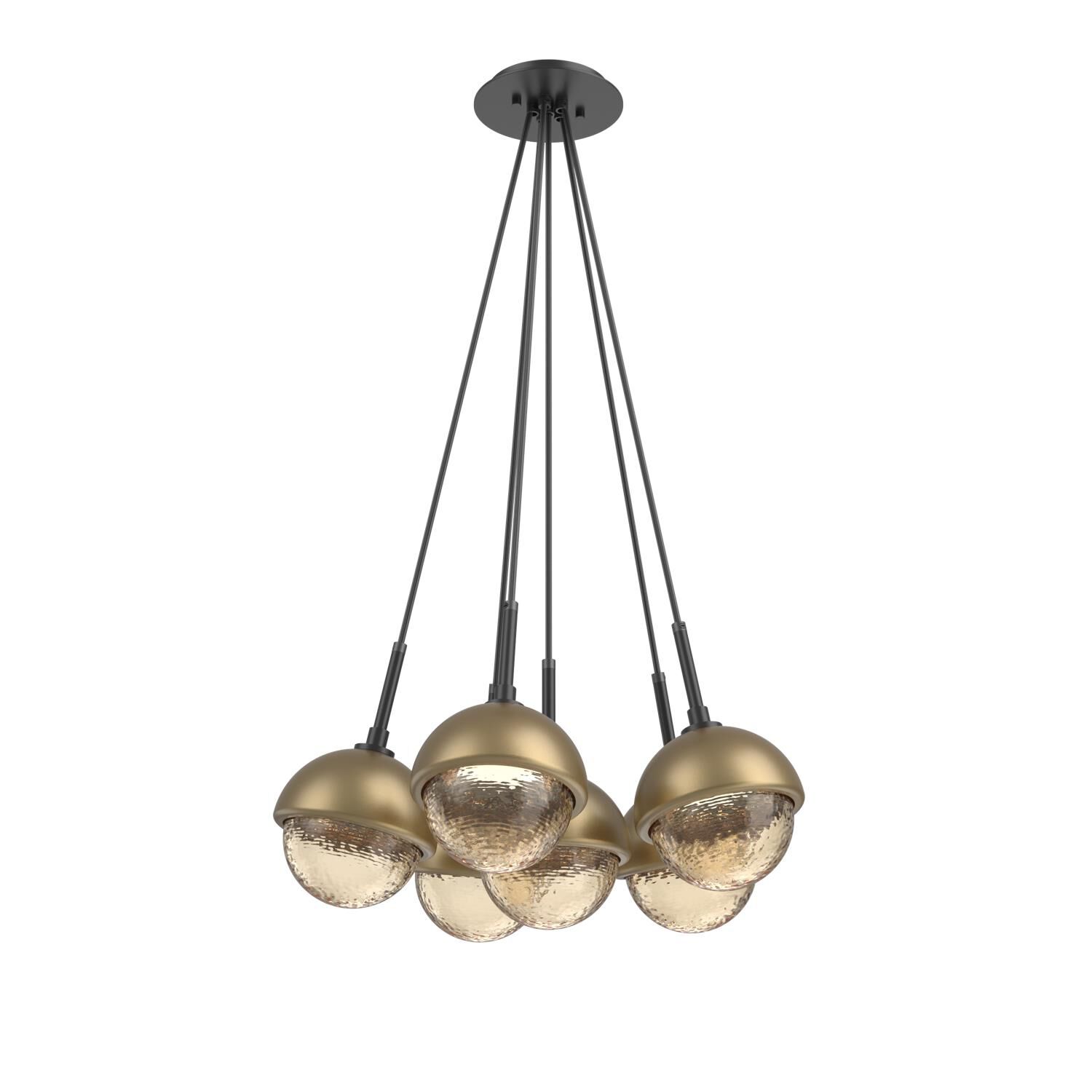 Levi Wilson Cabochon 19 Inch Multi Pendant Light by Hammerton Studio