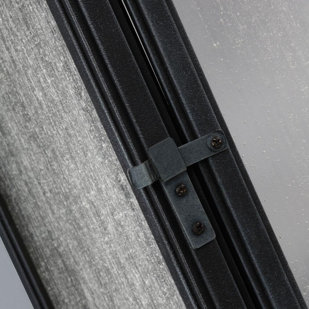 Shown in Dark Weathered Zinc finish and Opal Etched glass