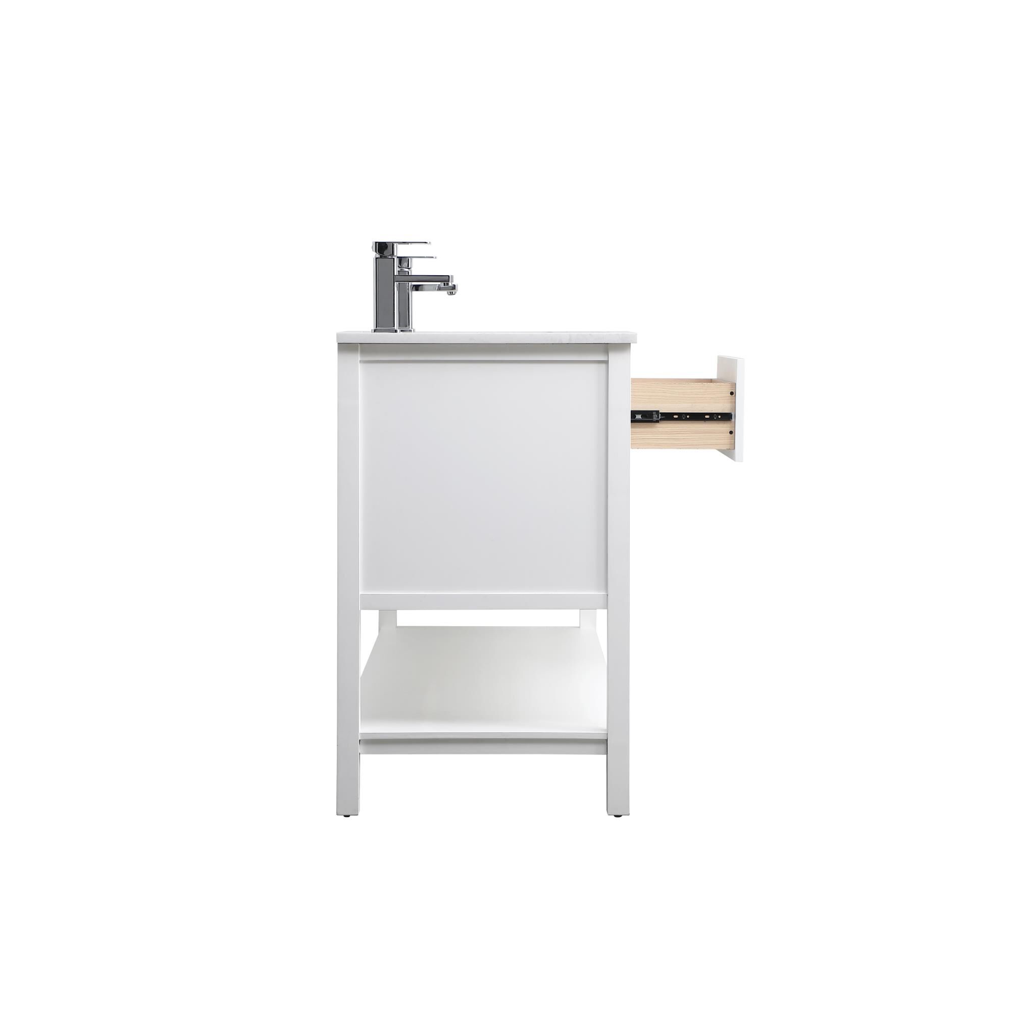 Shown in White finish