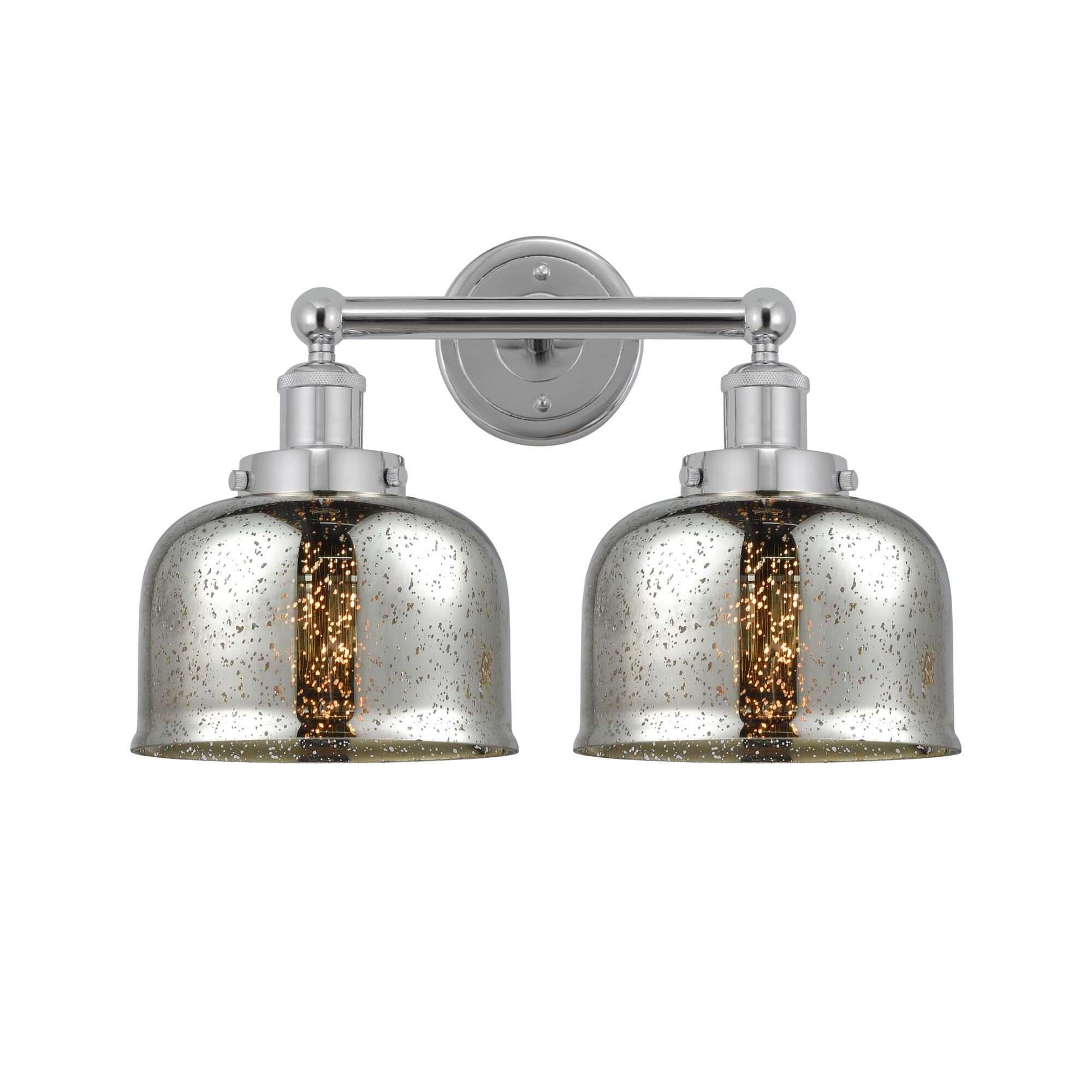 Shown in Polished Chrome, Mercury finish and Mercury glass and Mercury Glass shade